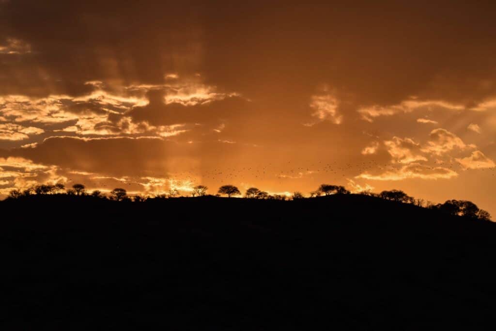 sunset africa namibia