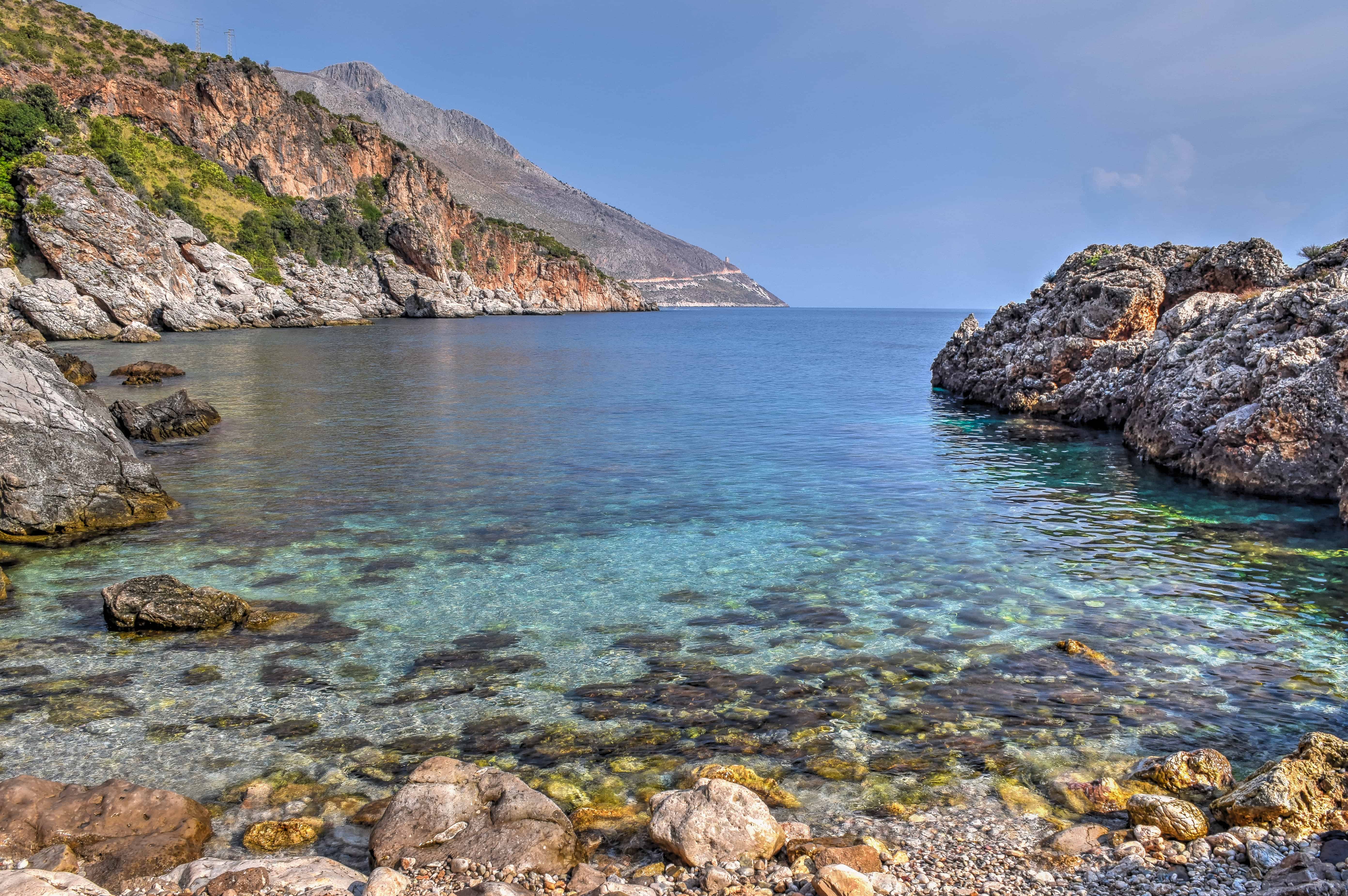 zingaro nature reserve hiking sicily travel  beach