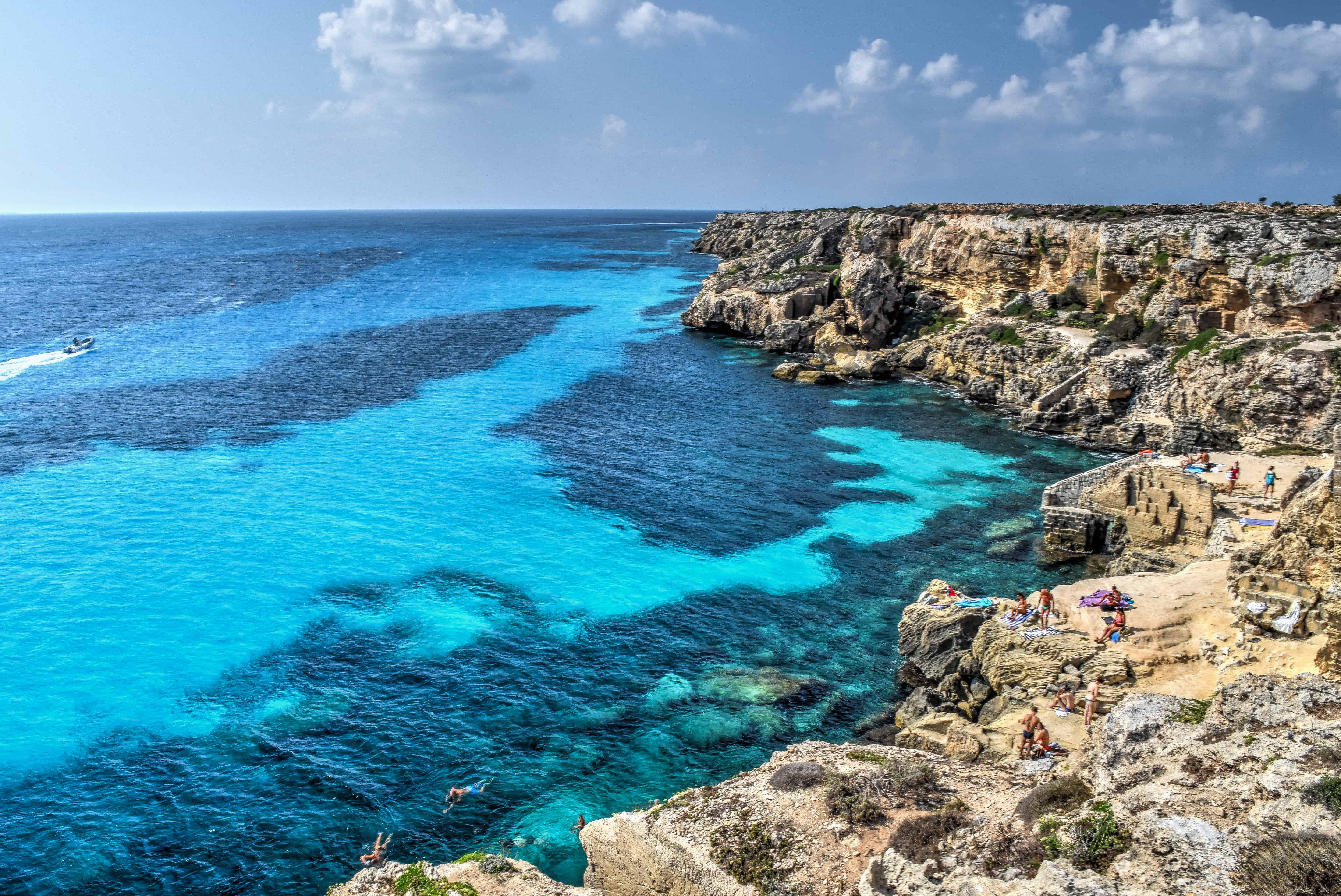 Favignana egadi sicily travel beach