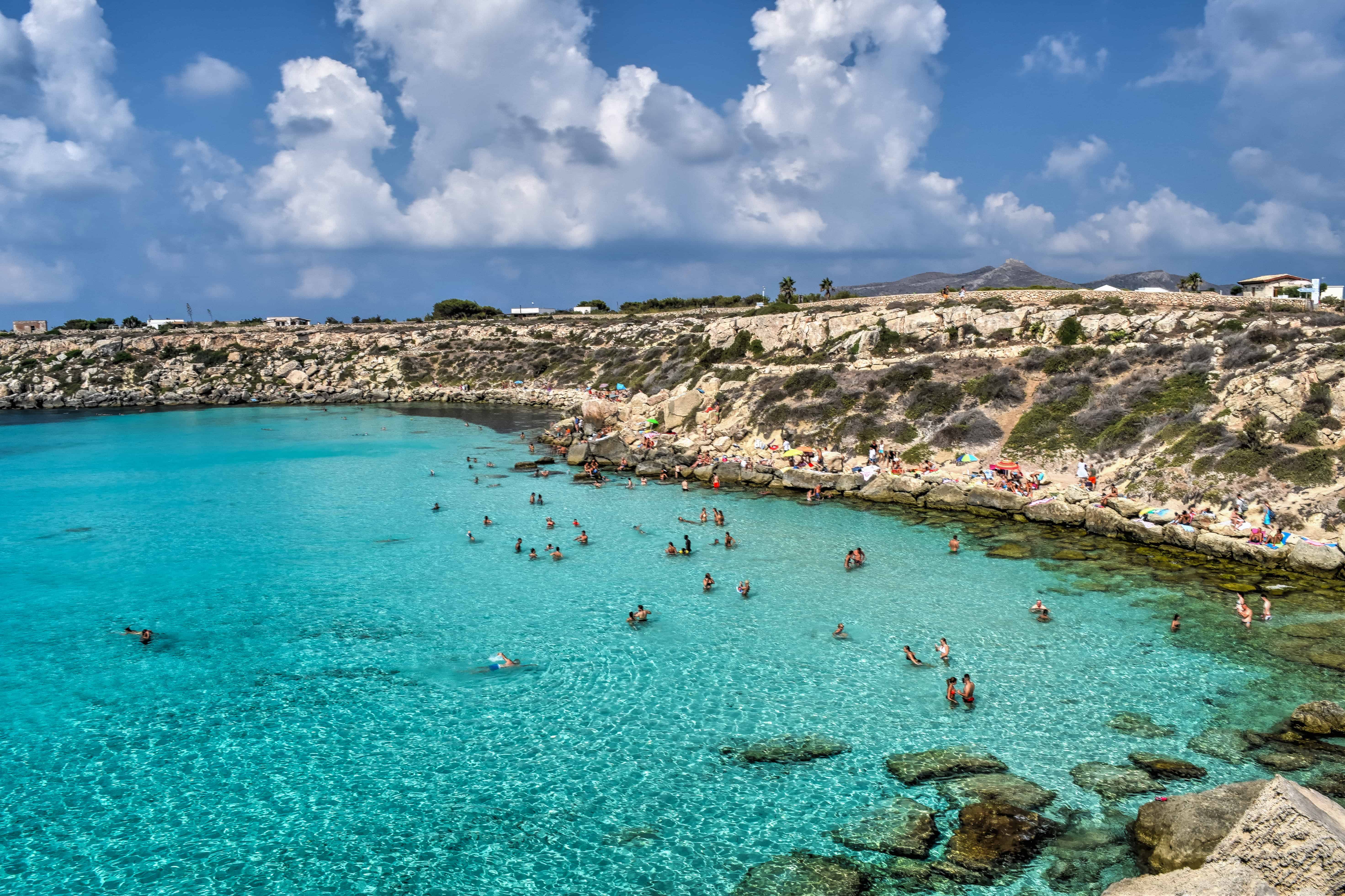 Favignana egadi sicily travel beach