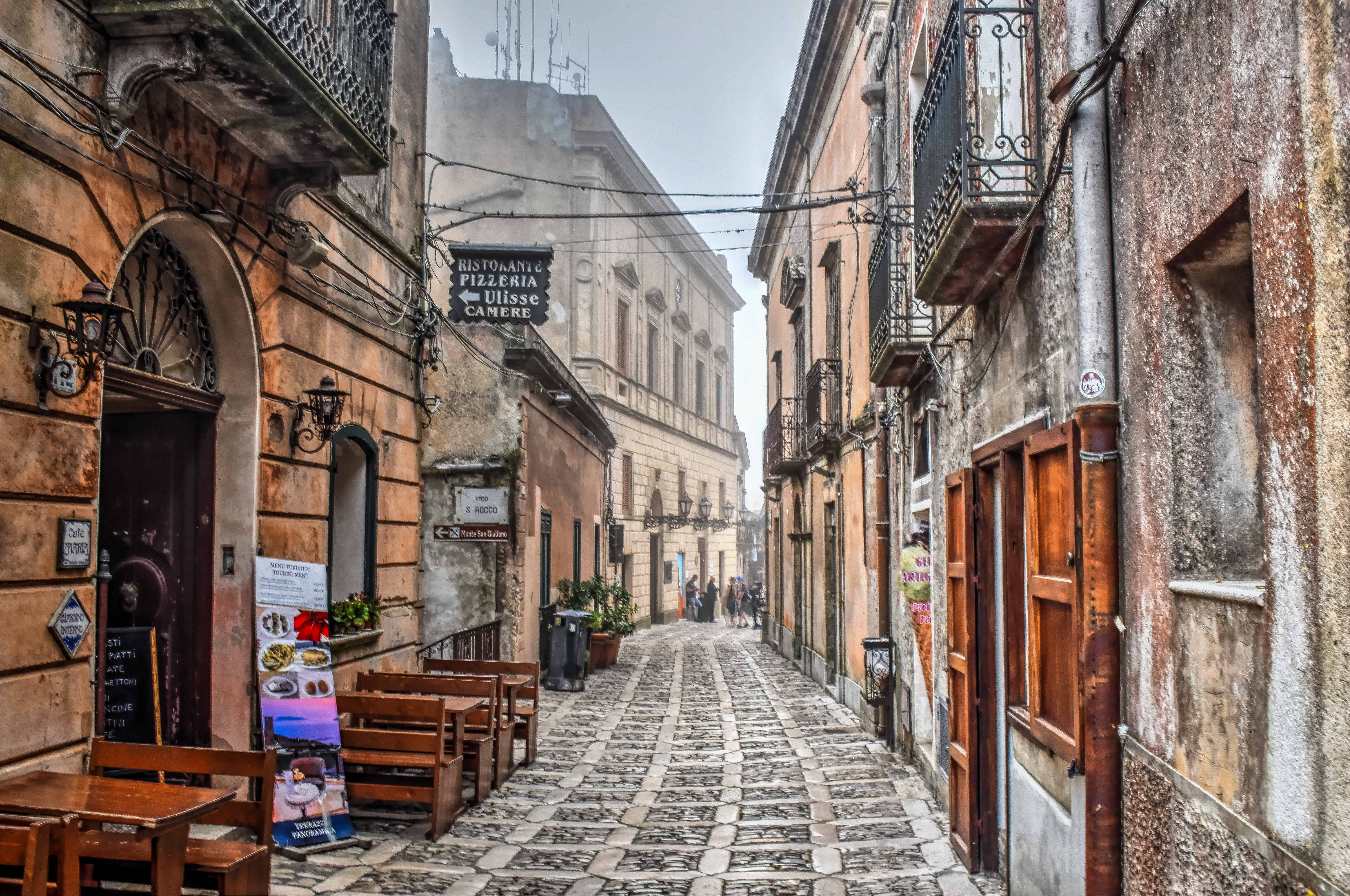 Erice sicily travel street