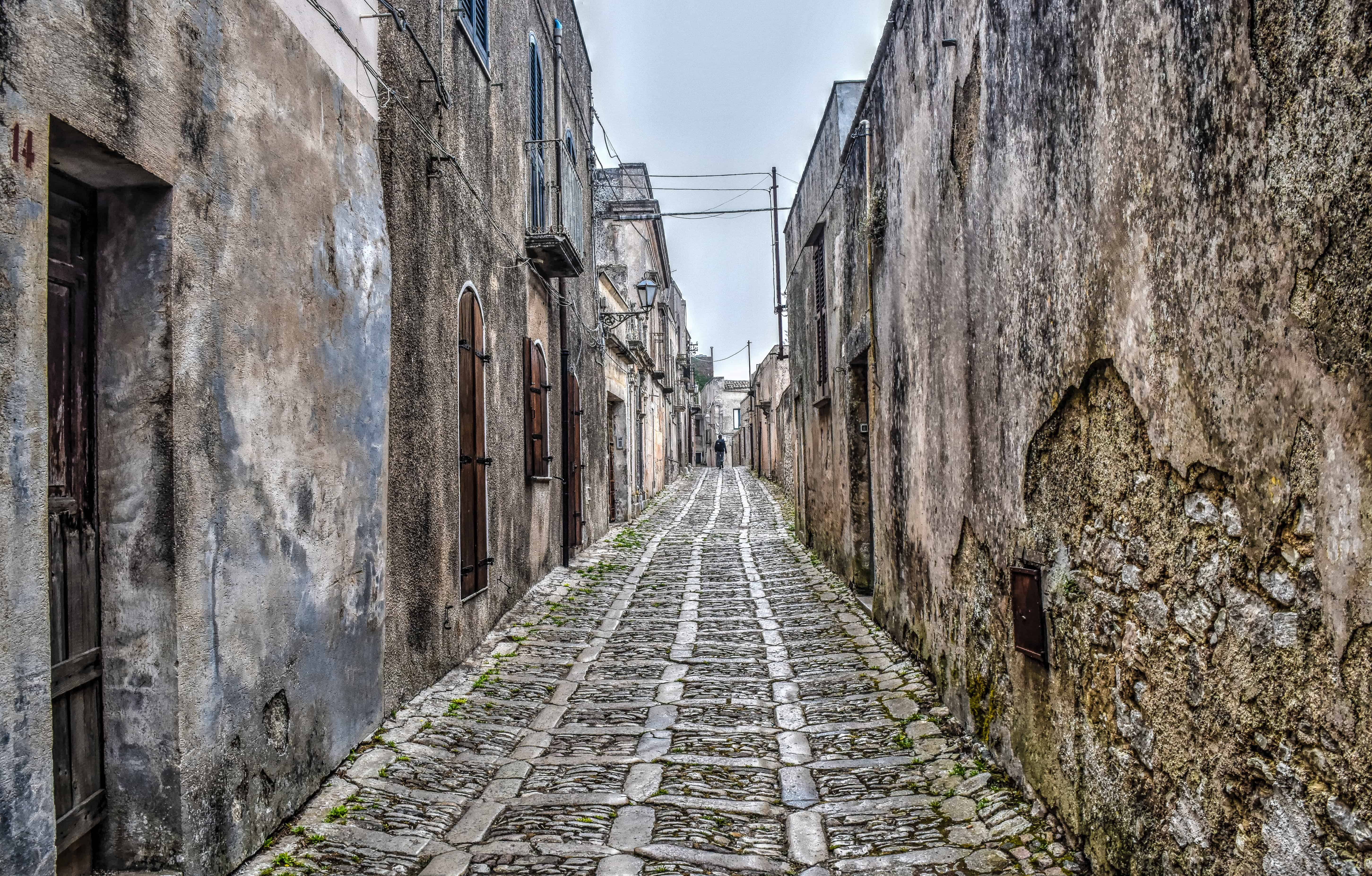 Erice sicily travel street