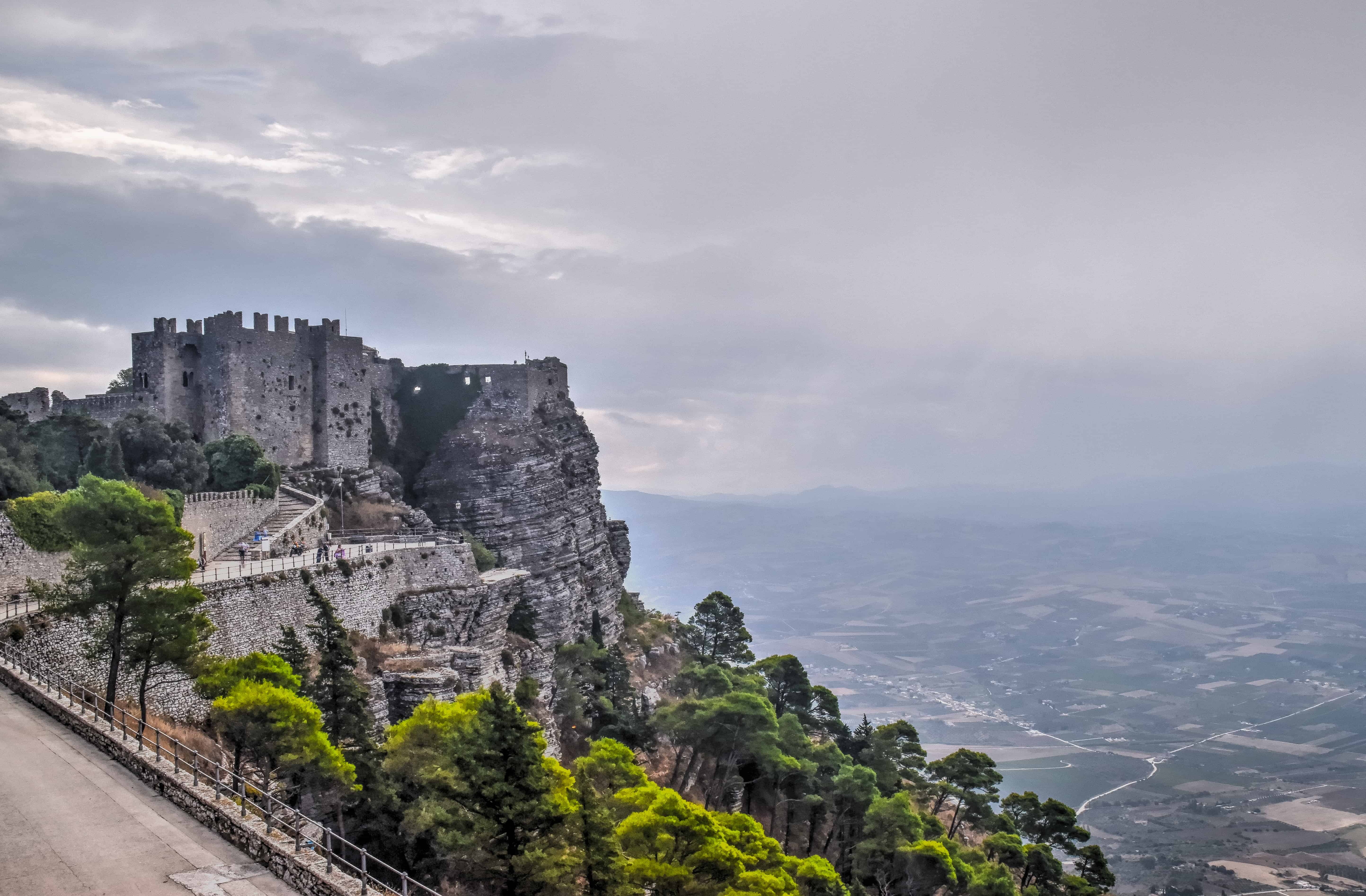 Erice sicily travel castle