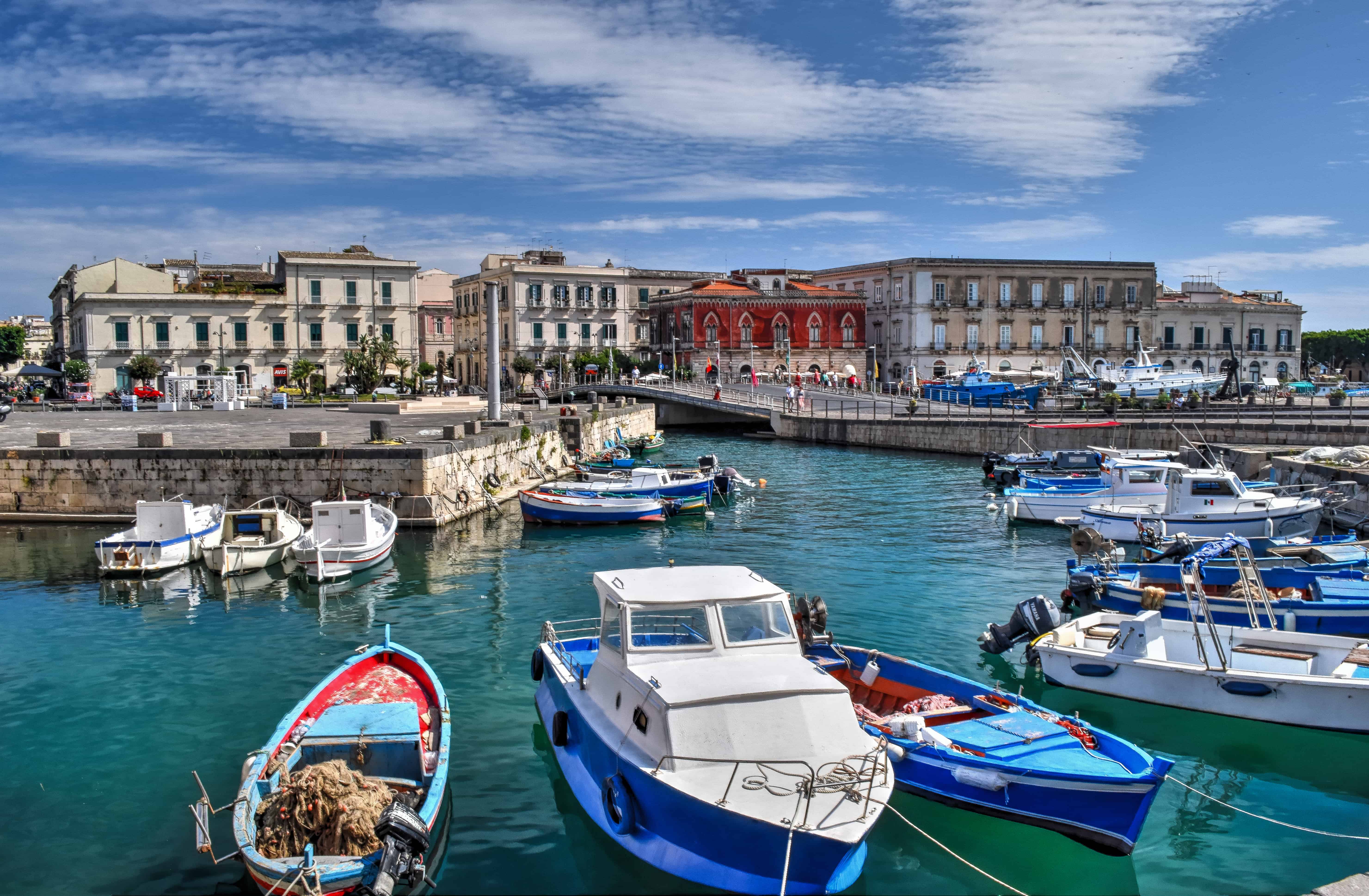 Ortigia harbour siracusa sicily travel