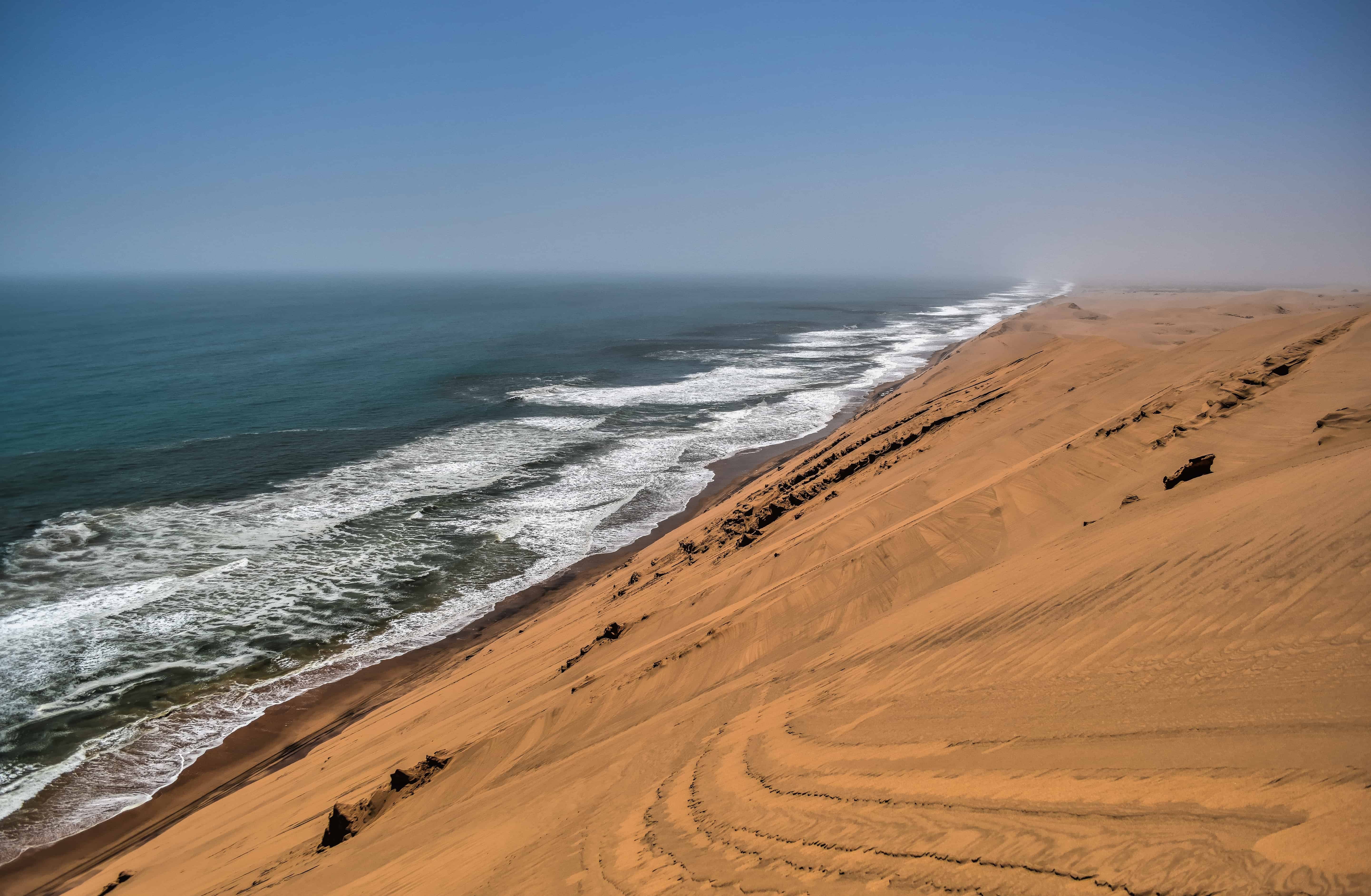 Sandwich Harbour namibia ocean dunes