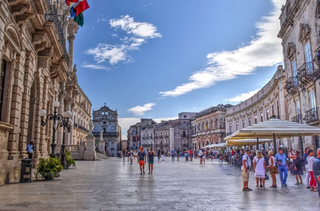 Piazza del Duomo ortigia siracusa sicily