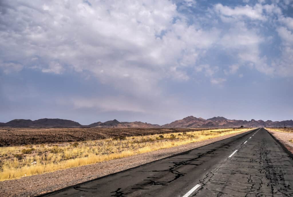road trip driving namibia travel desert landscape