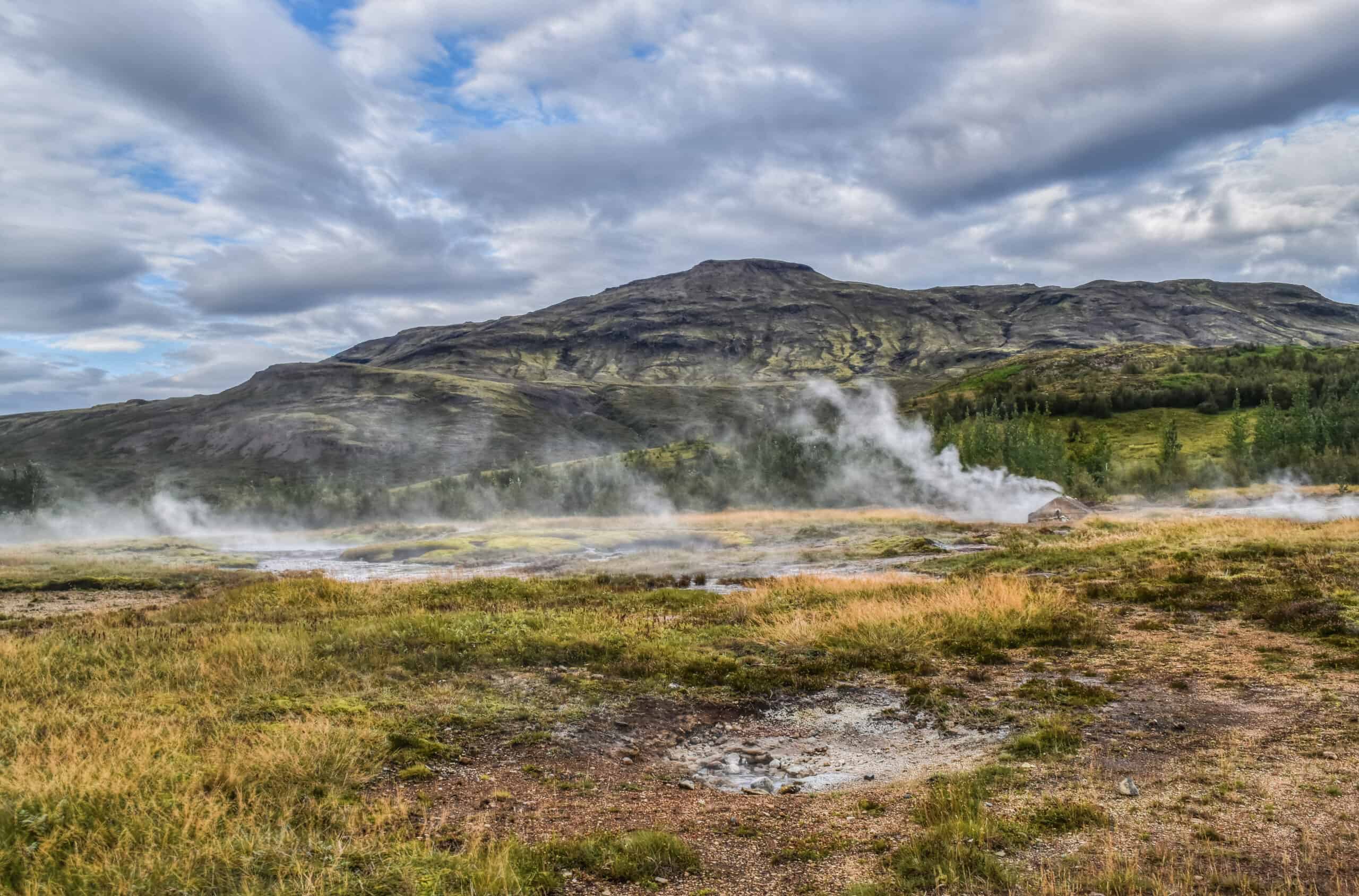 Haukadalur geothermal area iceland geysir