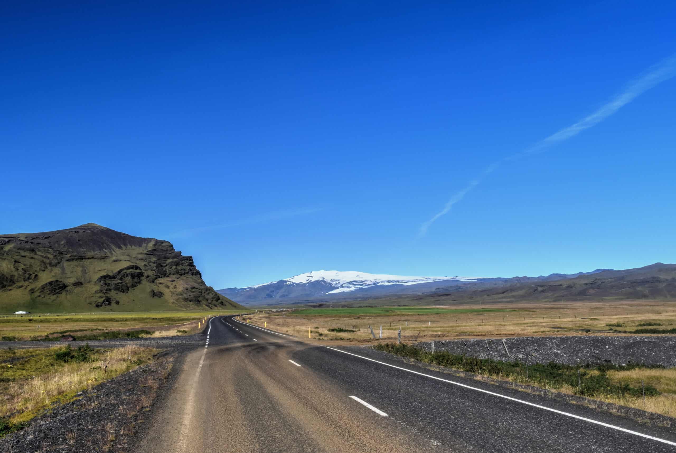 iceland ring road landscapes sunny