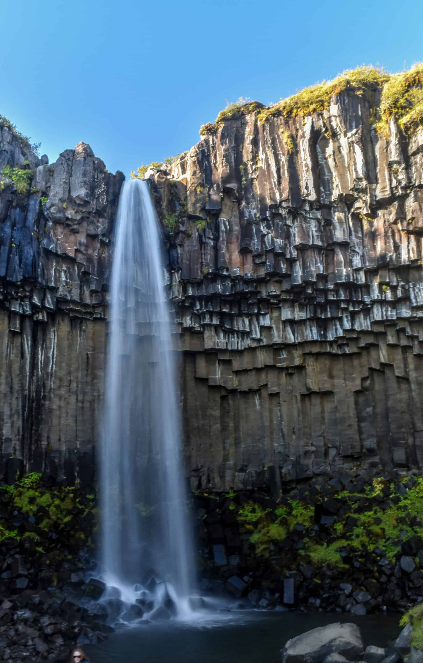 Skaftafell svartifoss waterfall