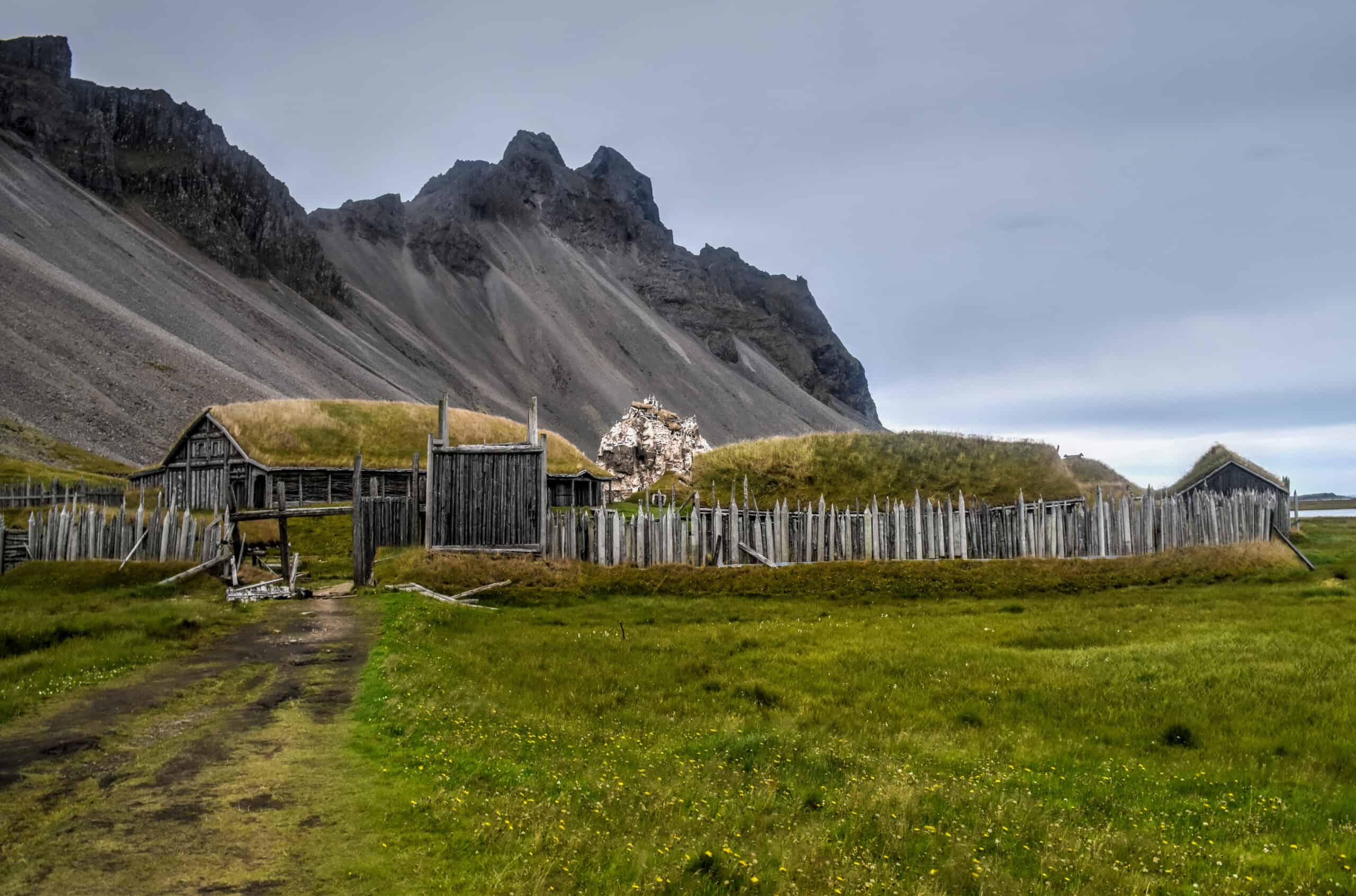 Vestrahorn Stokksnes iceland viking village