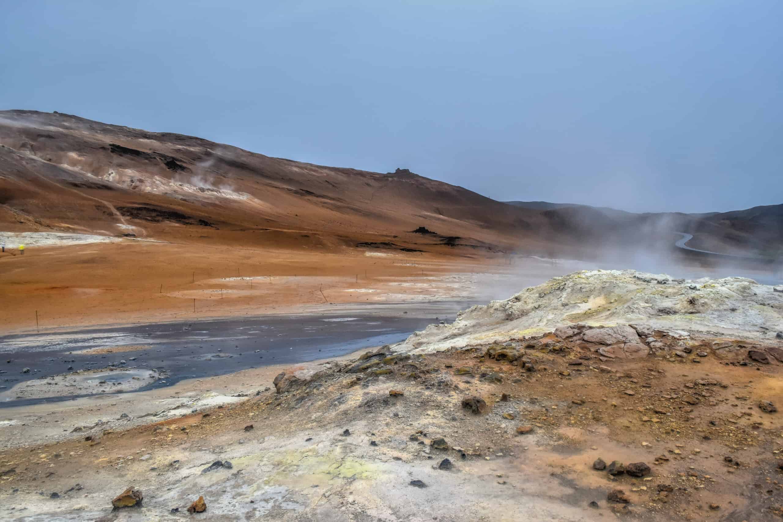 Hverir Geothermal Area steam