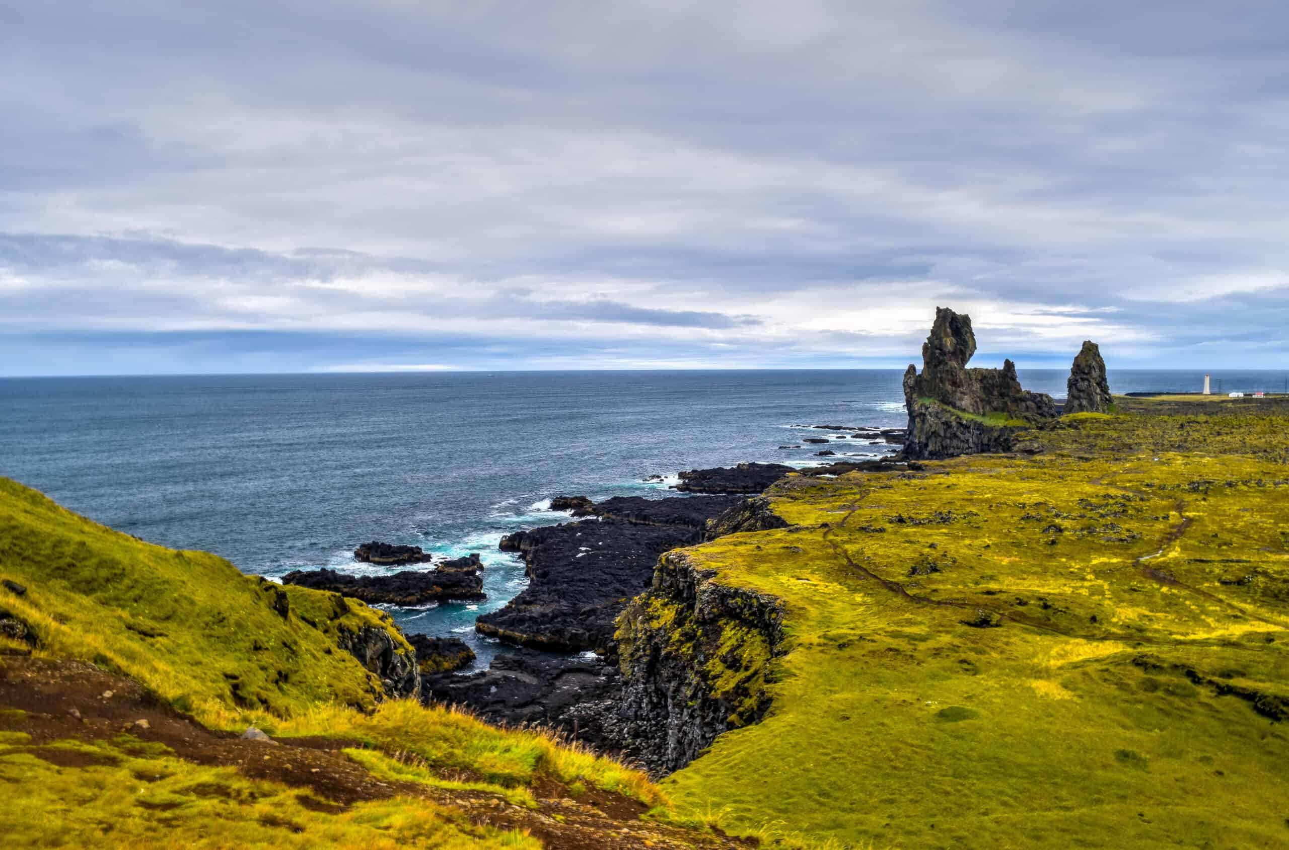 Lóndrangar basalt pillars iceland Snæfellsnes