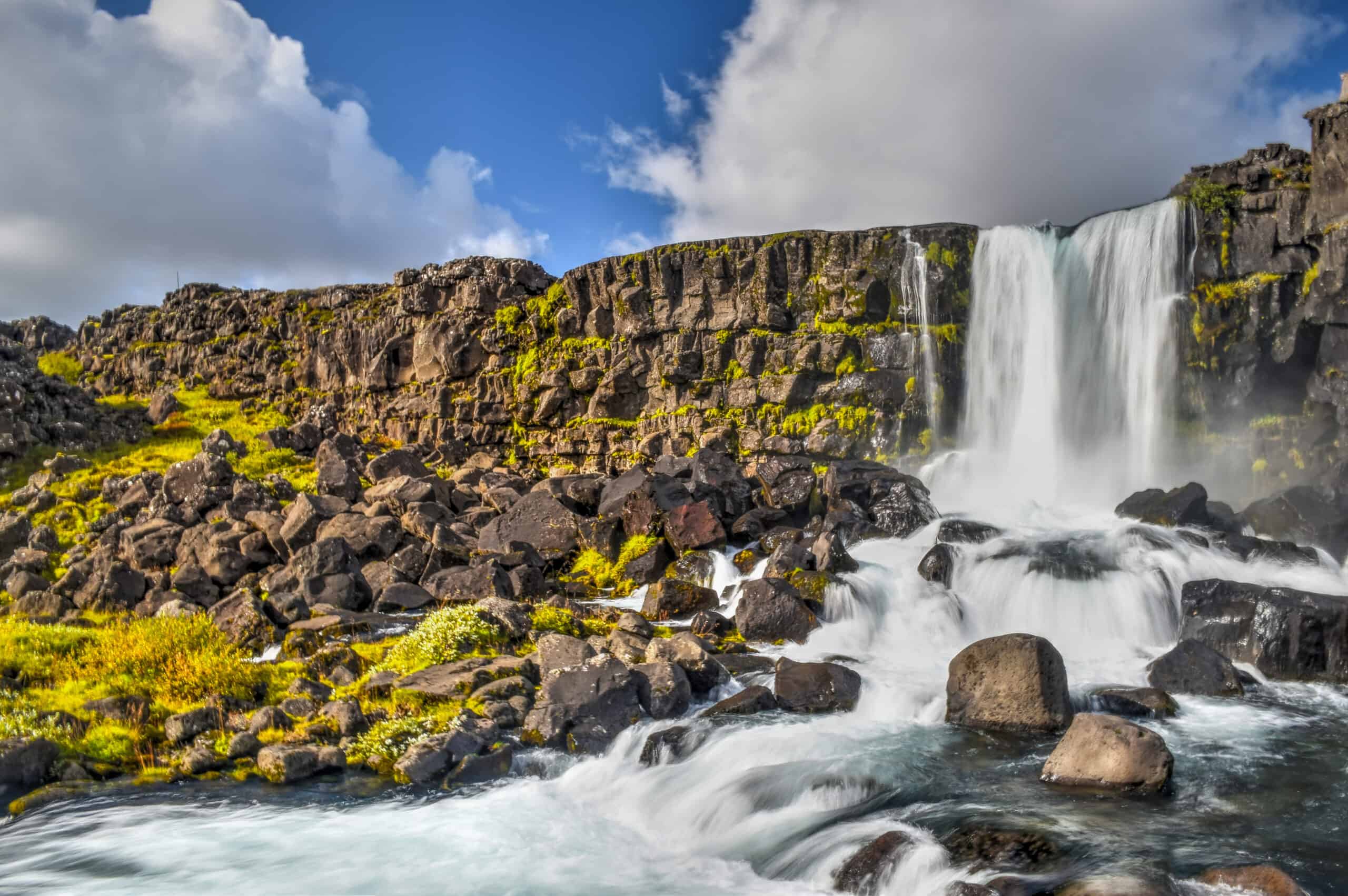 Þingvellir National Park iceland waterfalls Öxarárfoss