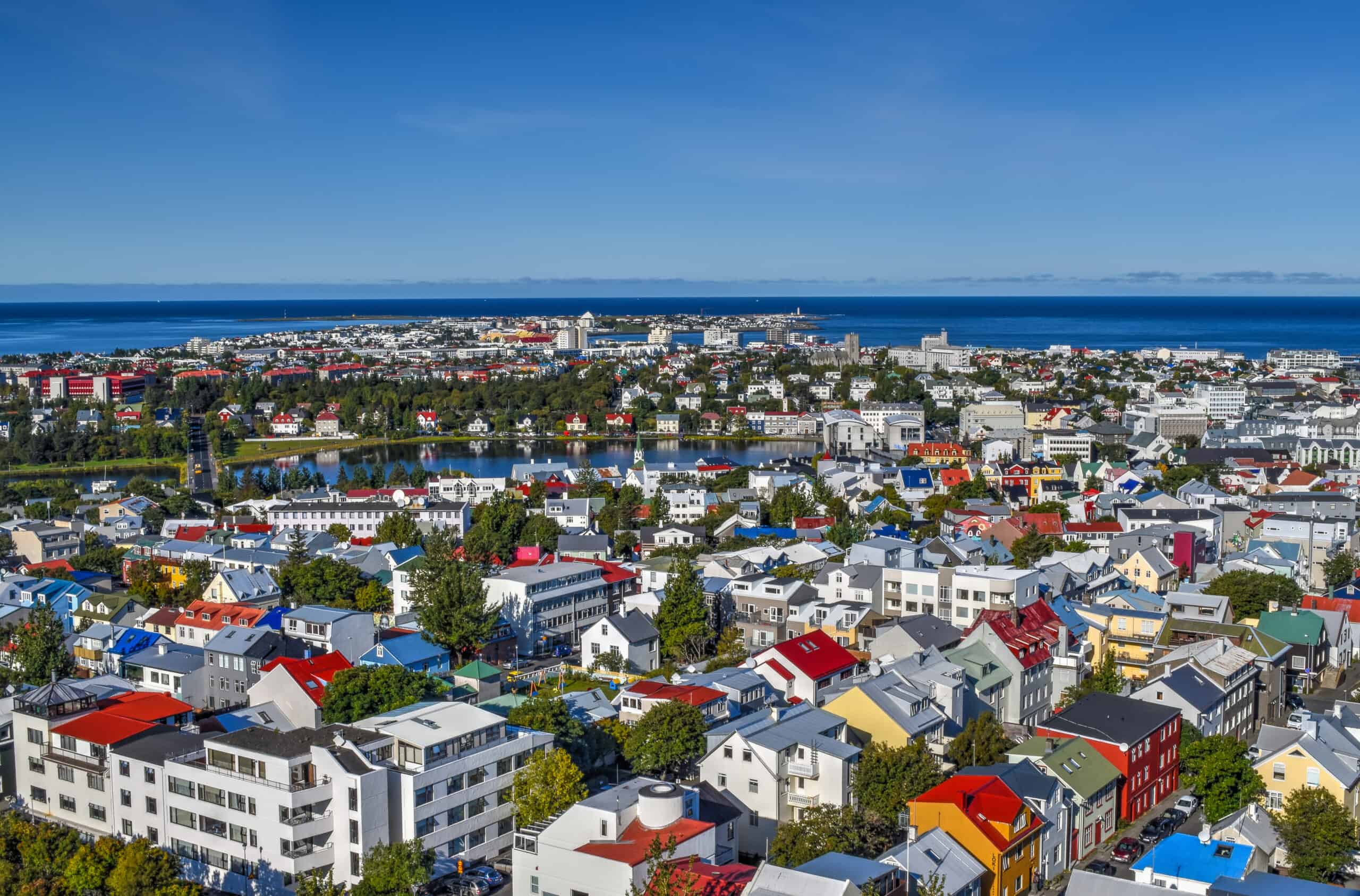 view from Hallgrímskirkja reykjavik