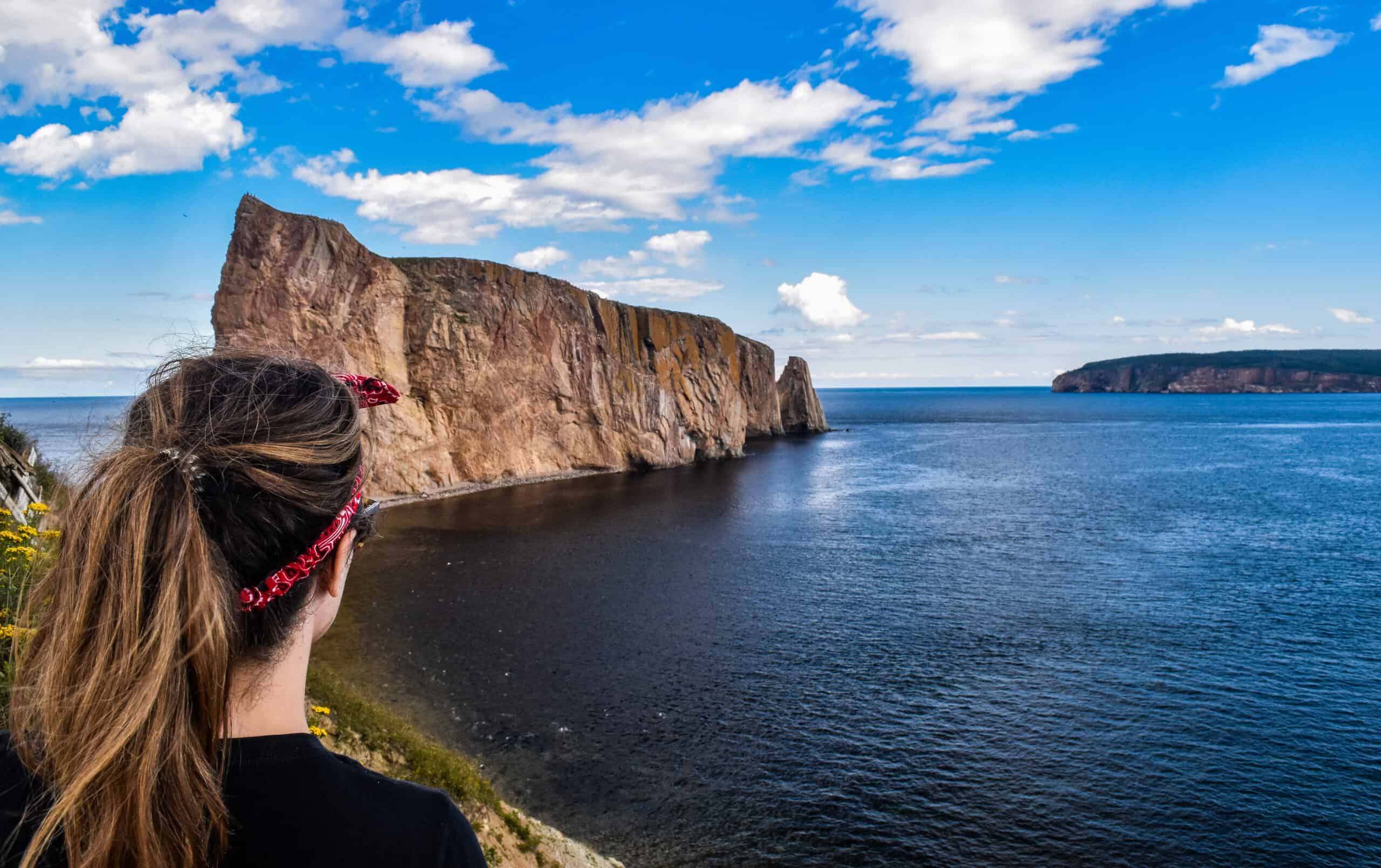 percé rock with person