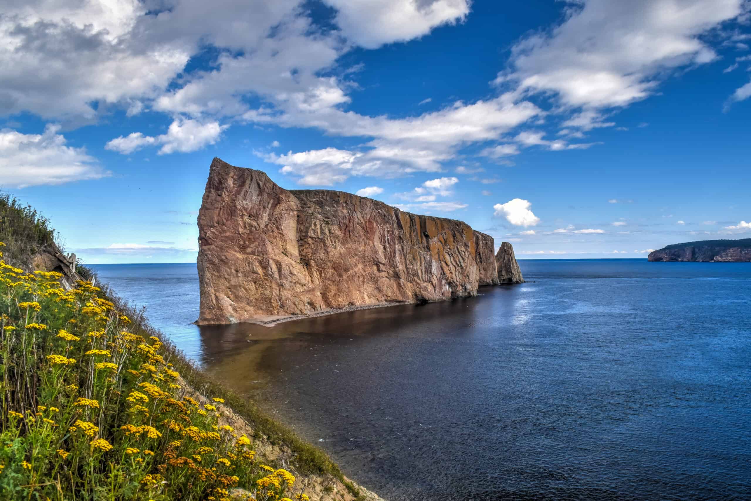 percé rock viewed from mont joli
