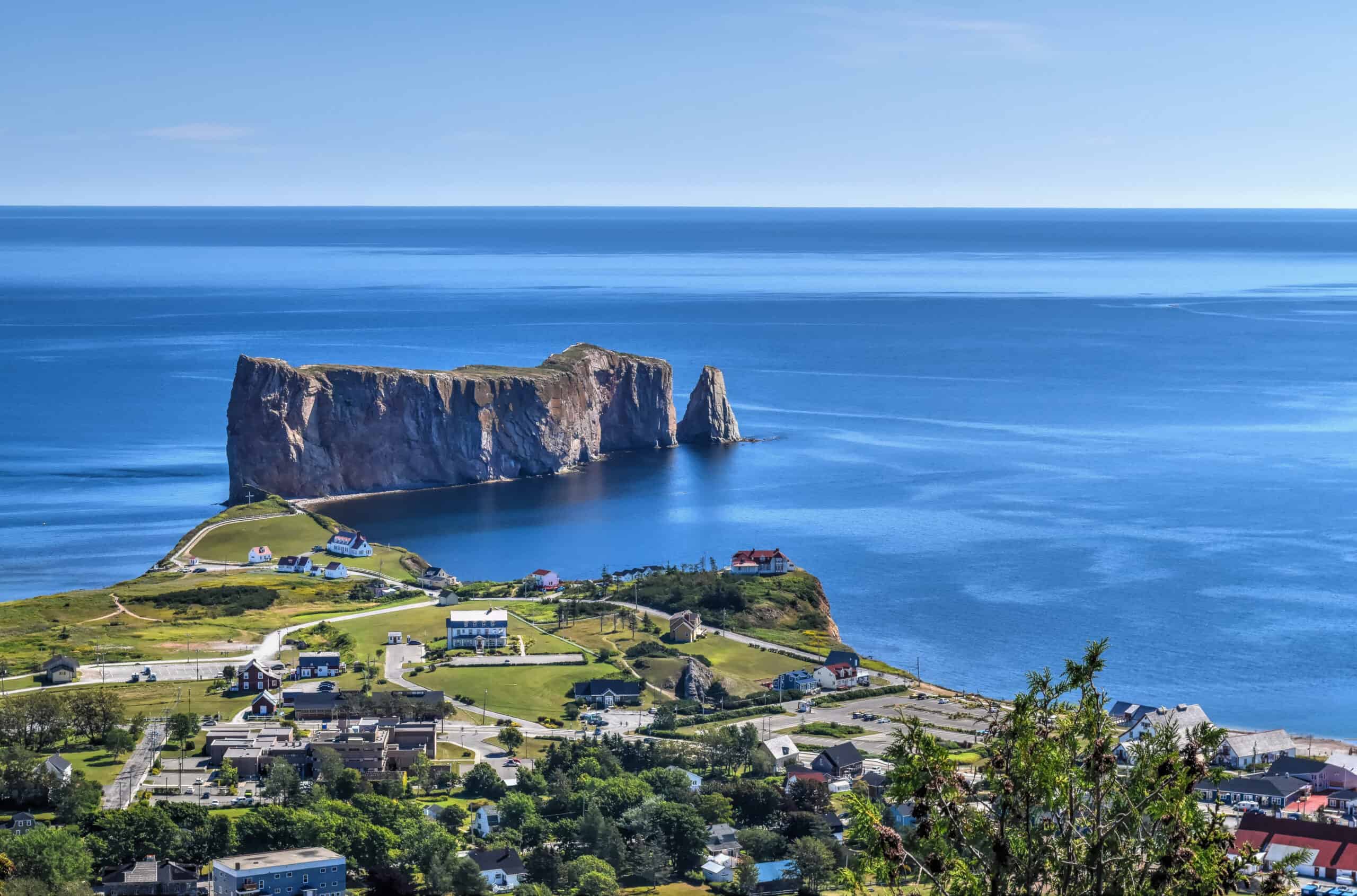 hiking view from percé UNESCO geopark