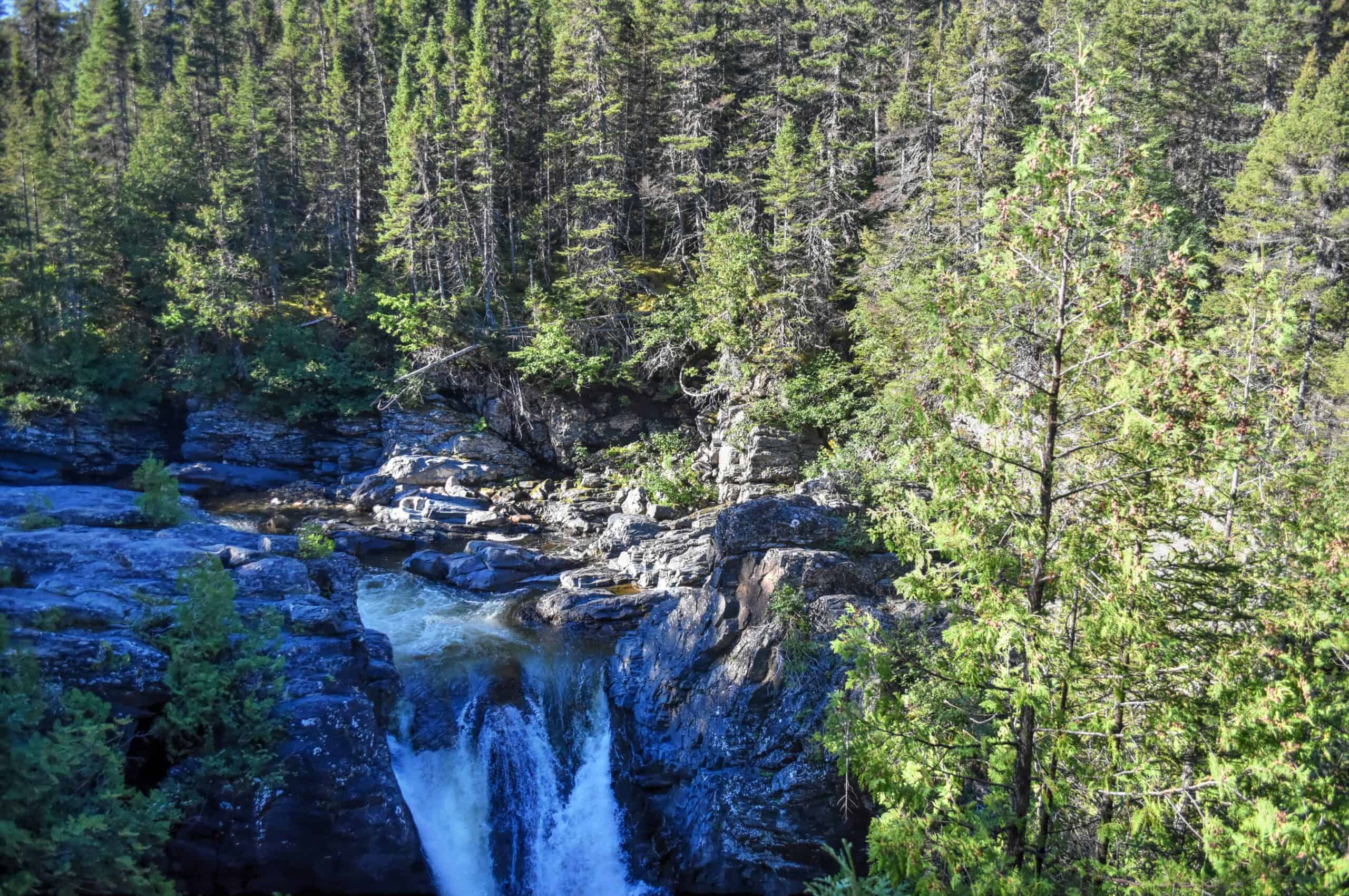 waterfall chute st anne gaspésie national park