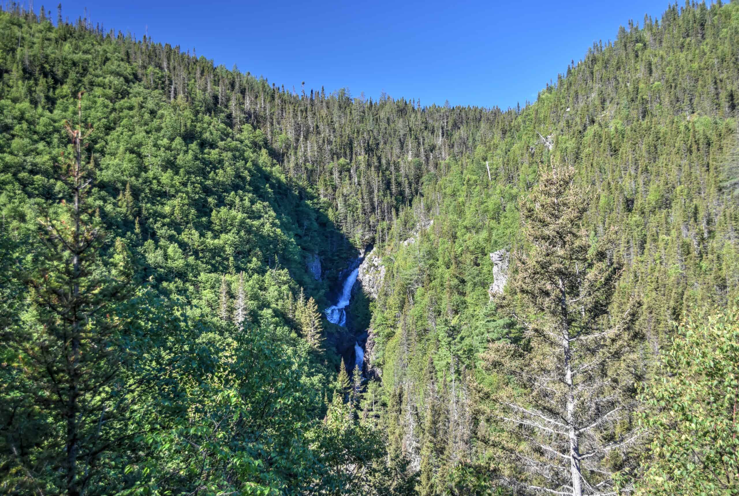 Chute-du-Diable Falls in gaspésie national park