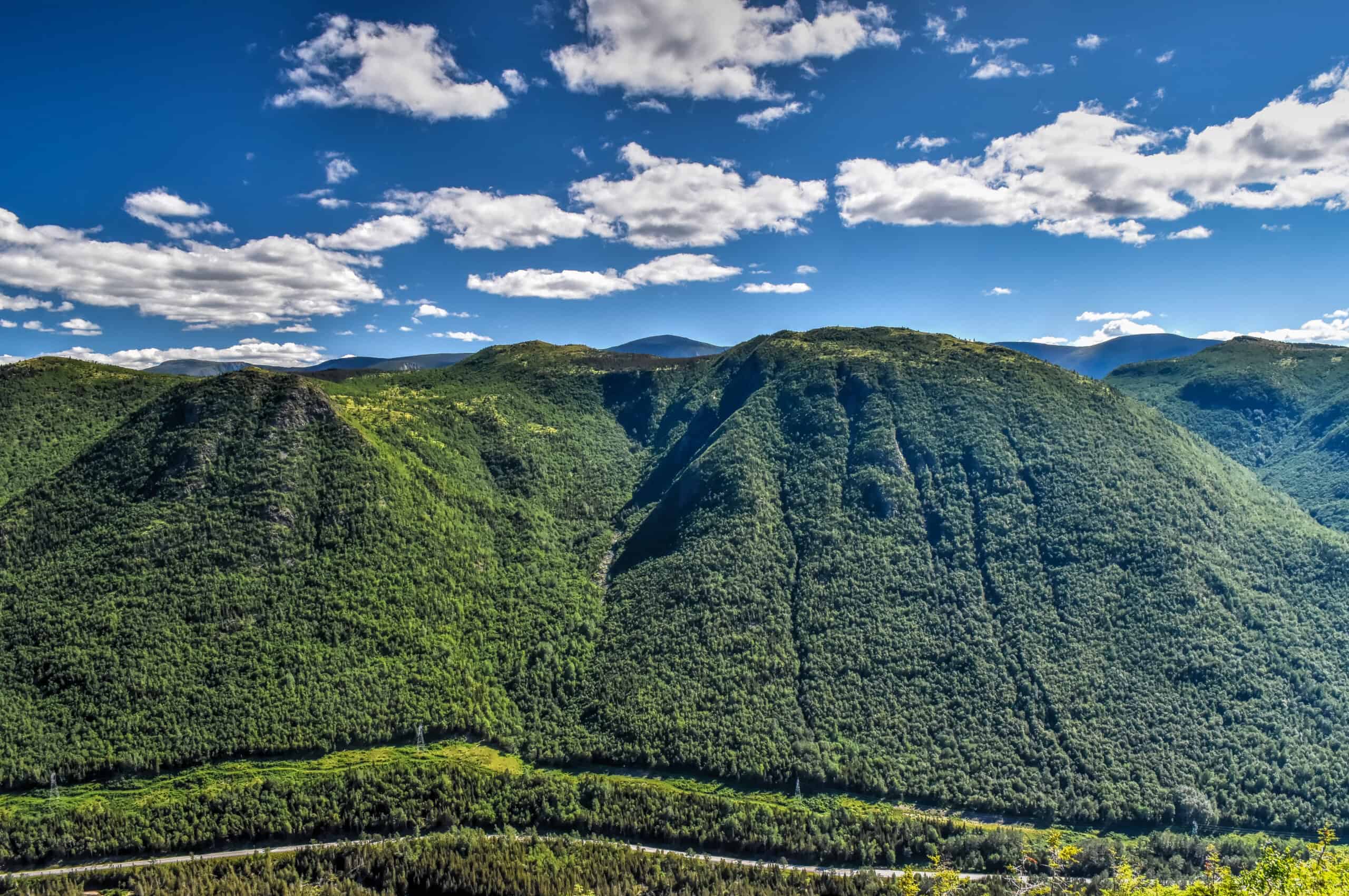 summit view from Olivine hiking trail in gaspésie national park