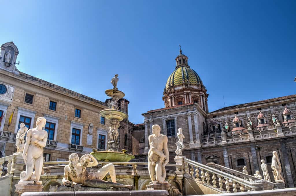 Palermo Pretoria fountain - Sicily