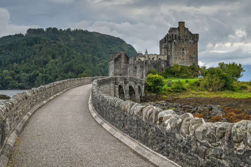 Eilean Donan Castle stone bridge