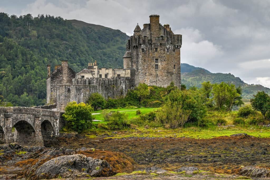 Eilean Donan Castle stone bridge