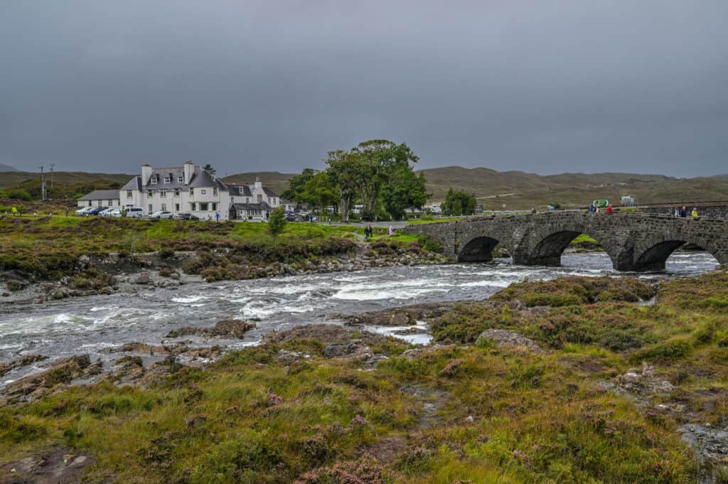 Sligachan Bridge white hotel