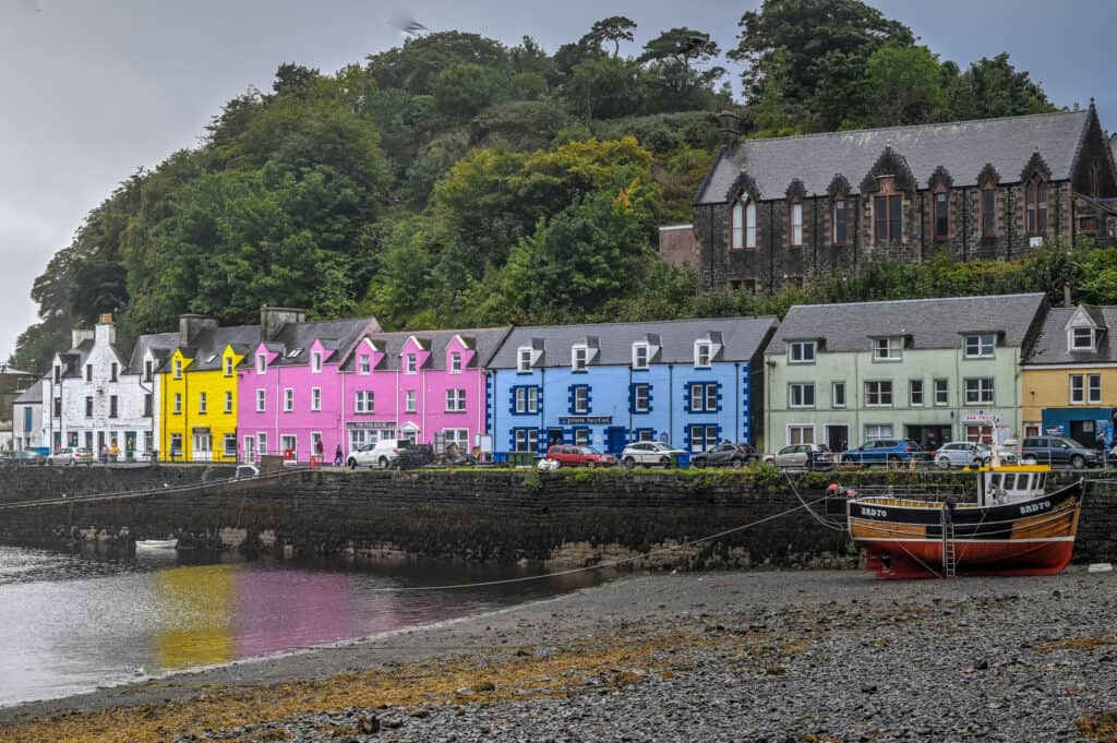 Portree Skye color houses