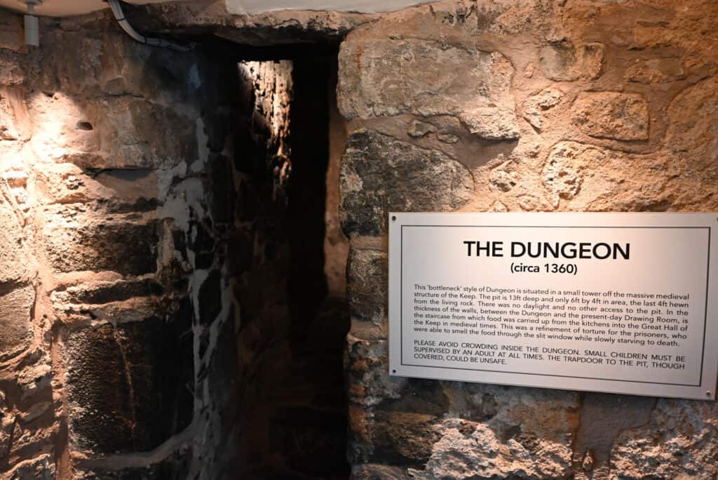 Dunvegan Castle interior dungeon