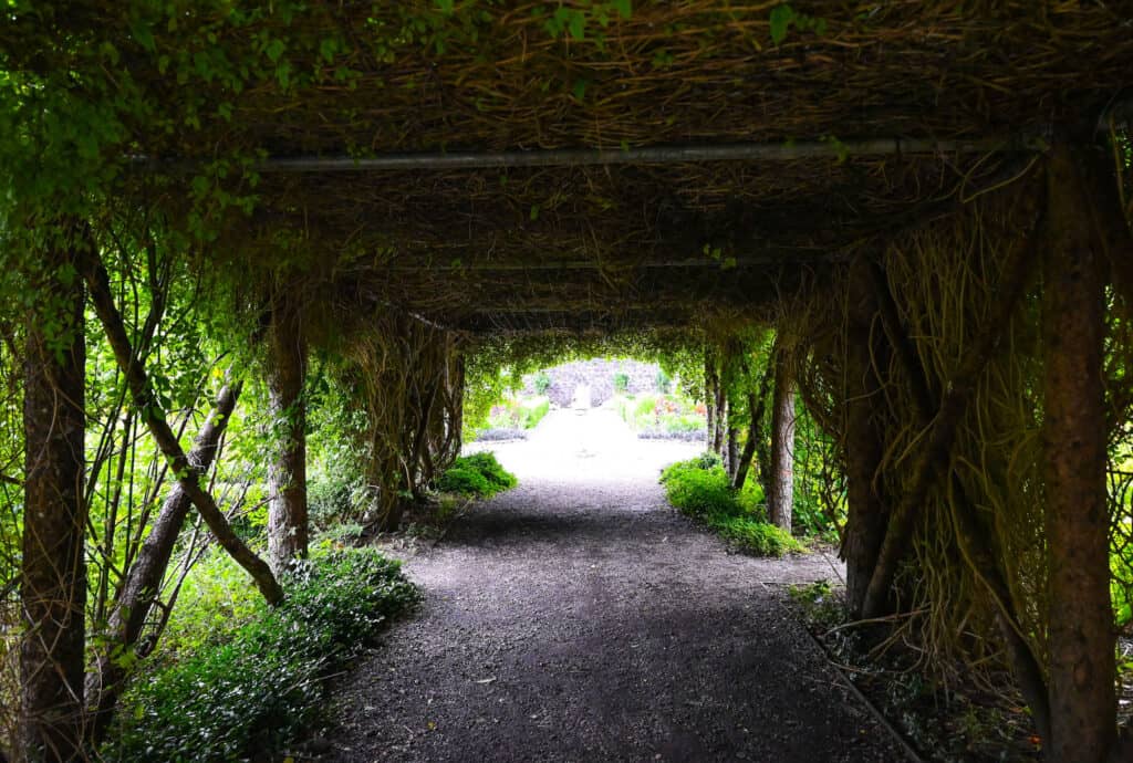 Dunvegan Castle garden tunnel