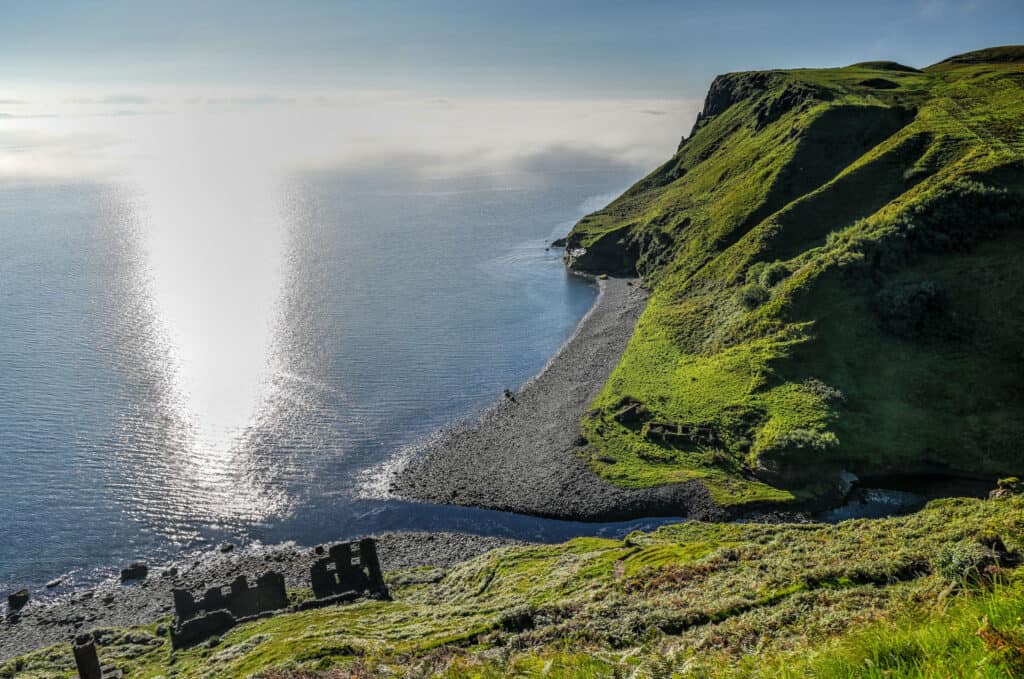 coastline near Lealt Falls skye trotternish