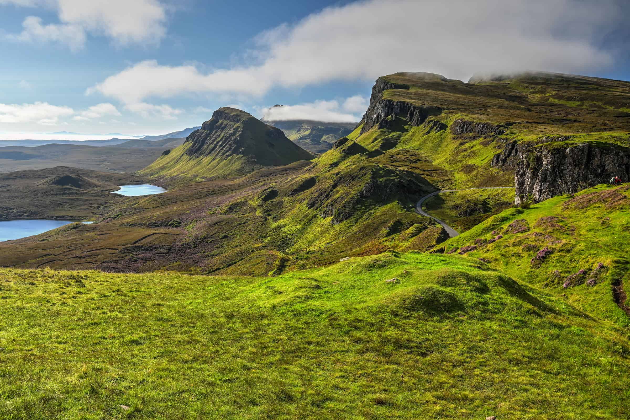 beautiful views of the quiraing trail in skye