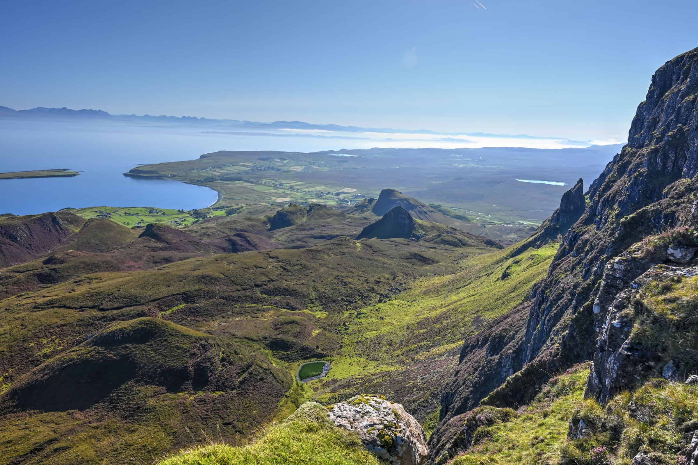 quiraing trail ocean views