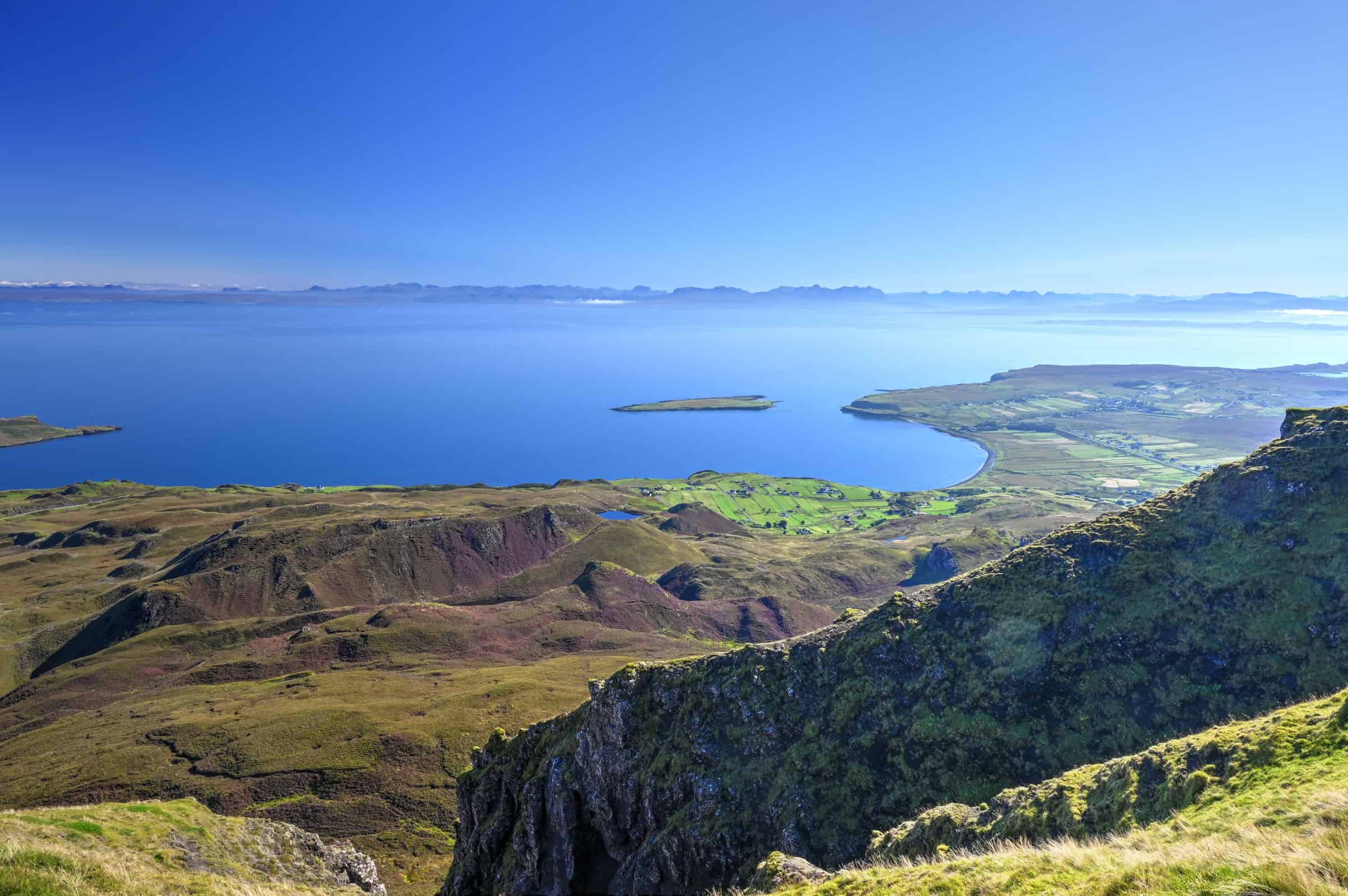 quiraing trail ocean views