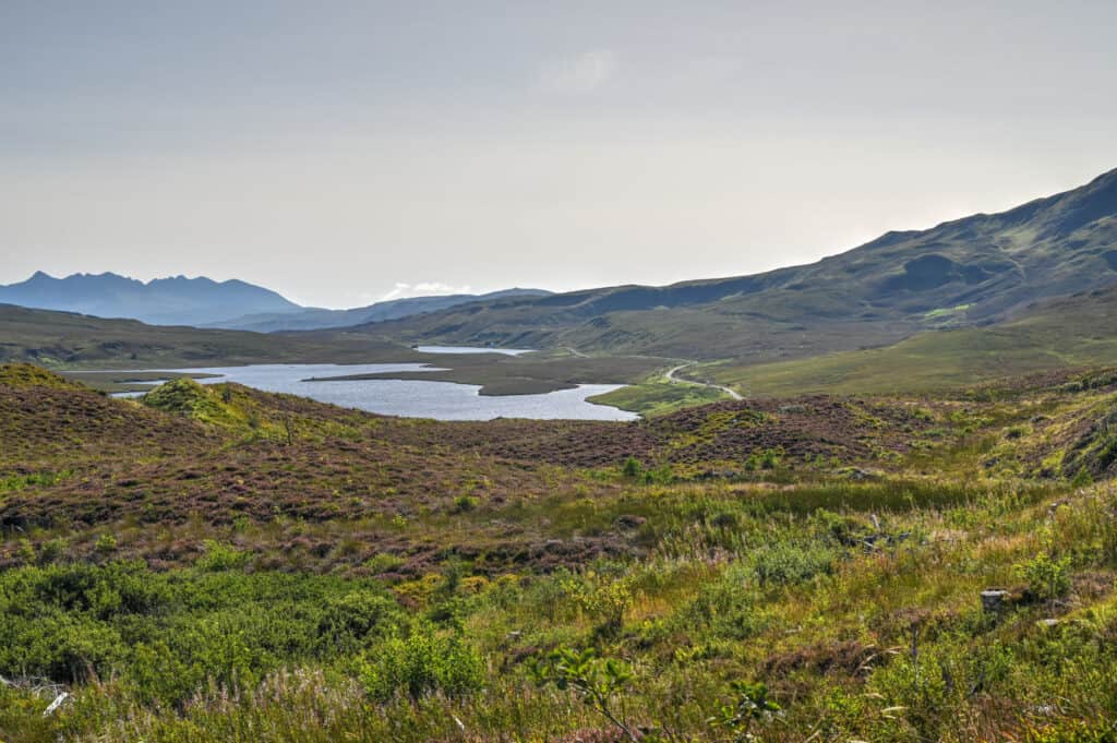 old man of storr trail views and lake