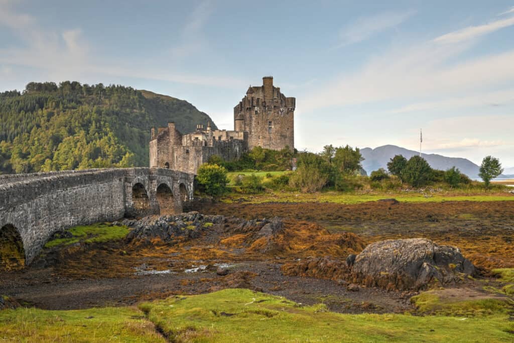 Eilean Donan Castle stone bridge