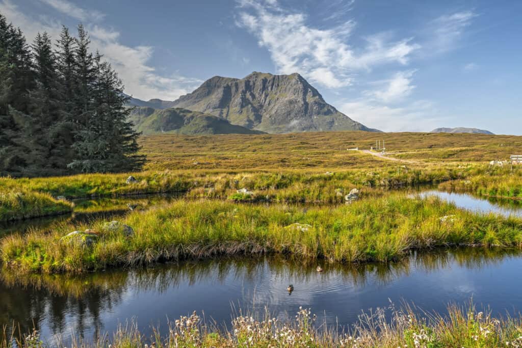 view from Kingshouse hotel, glencoe