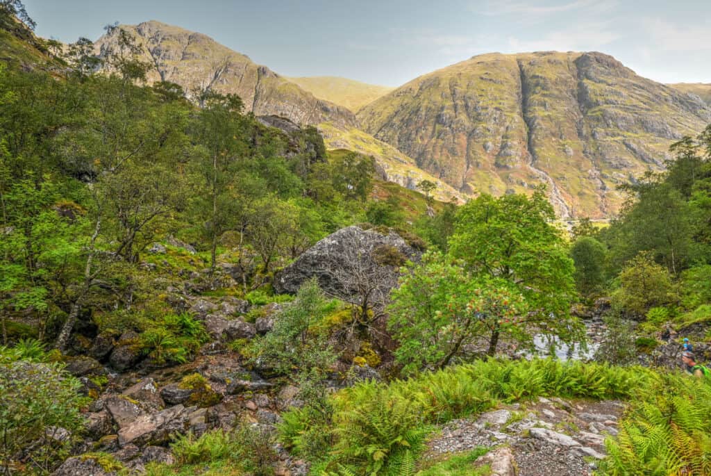 glen coe valley view from the lost valley