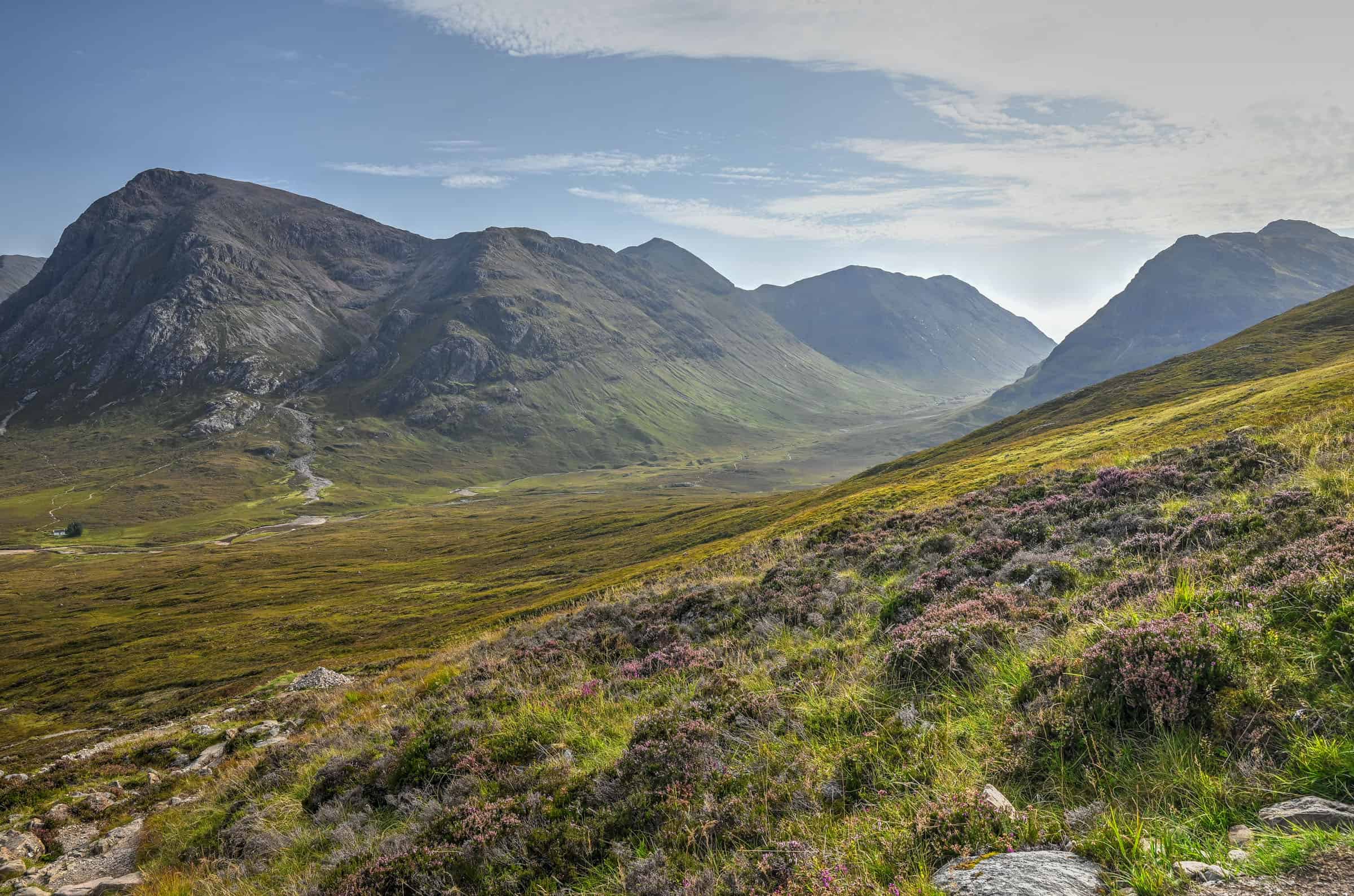 Glencoe view from Devil's Staircase hiking trail