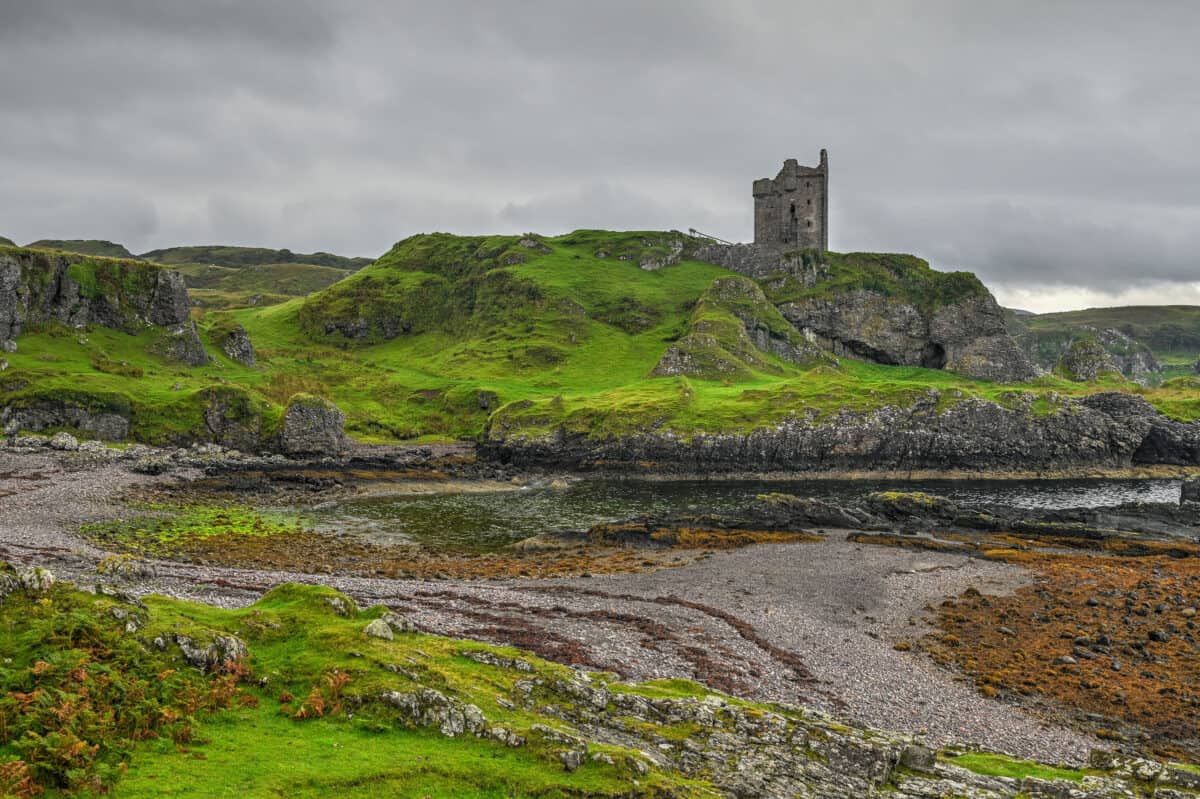 isle of kerrera walking trail gylen castle