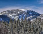 Lac des Cygnes Trail parc national grands jardins charlevoix in snow