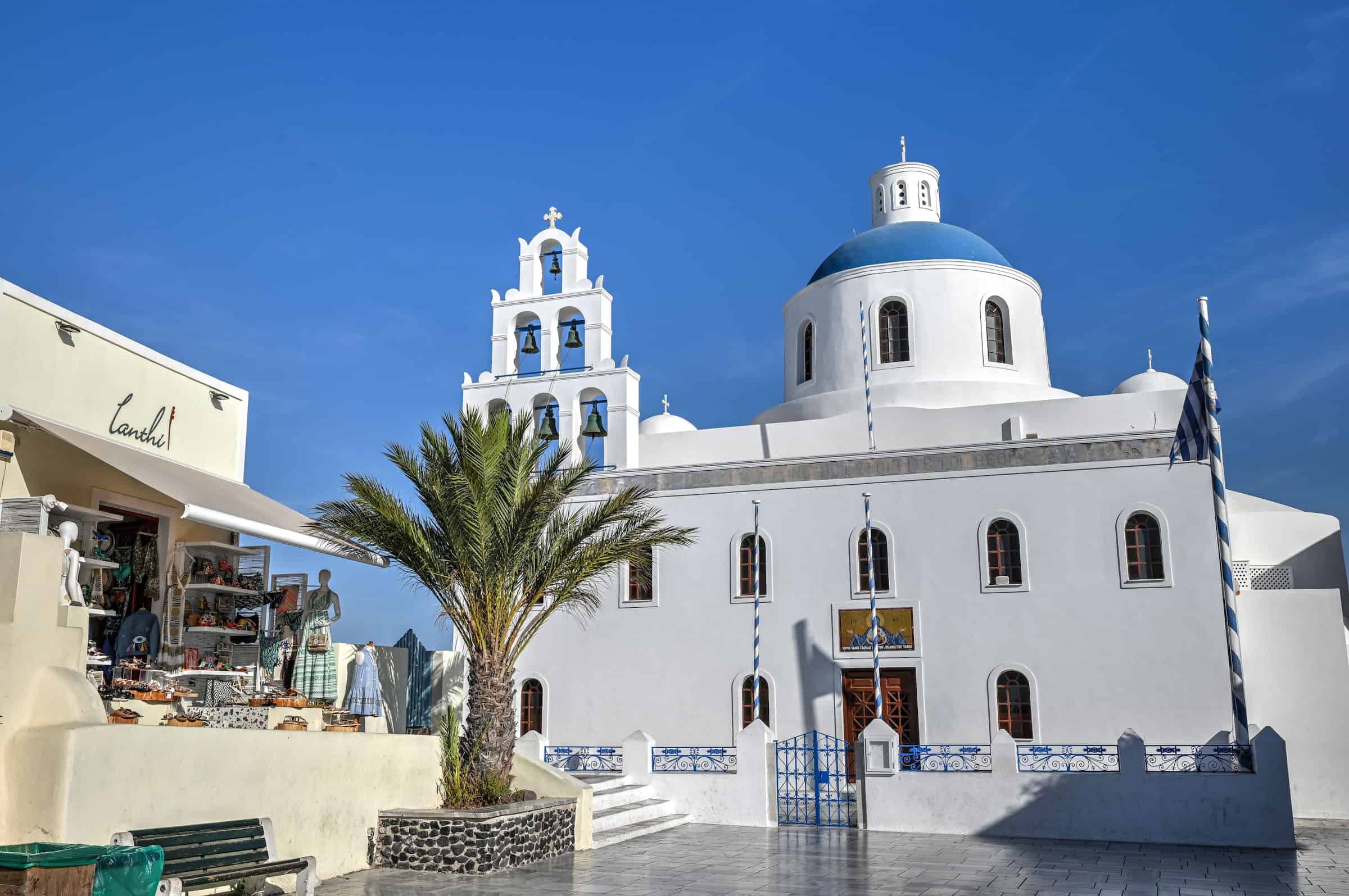 Church of Panagia Platsani in Oia Santorini