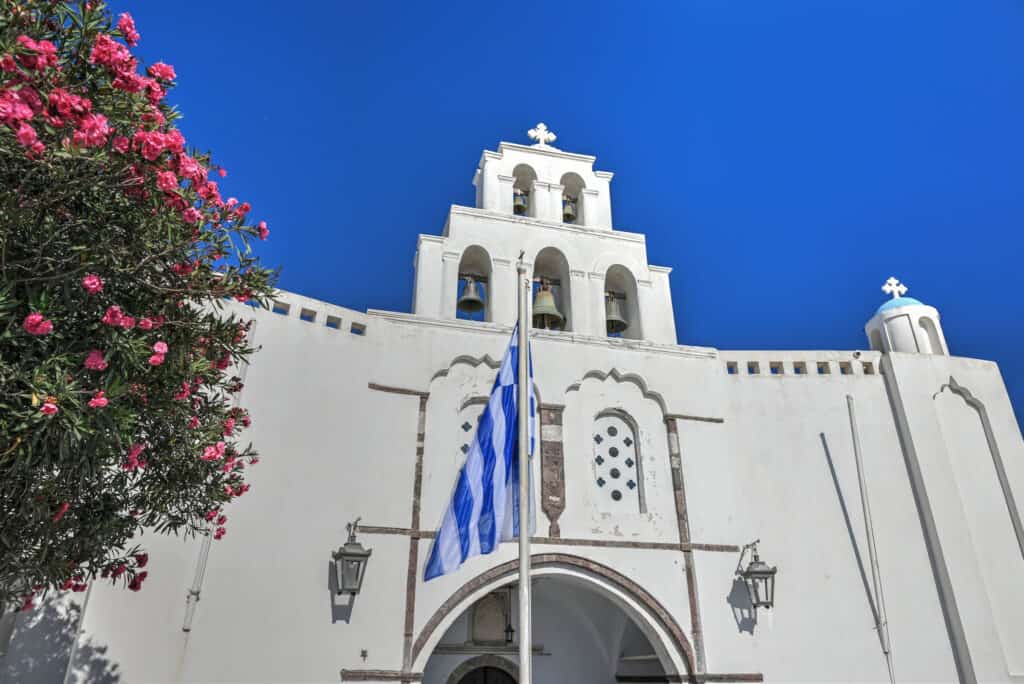 Virgin Mary Holy Orthodox Church of Pyrgos santorini