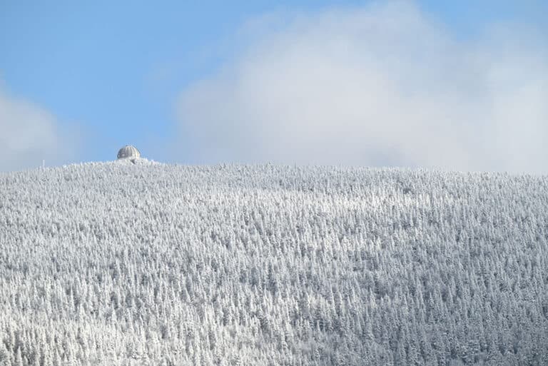 view from Cimes trail in parc national du mont megantic