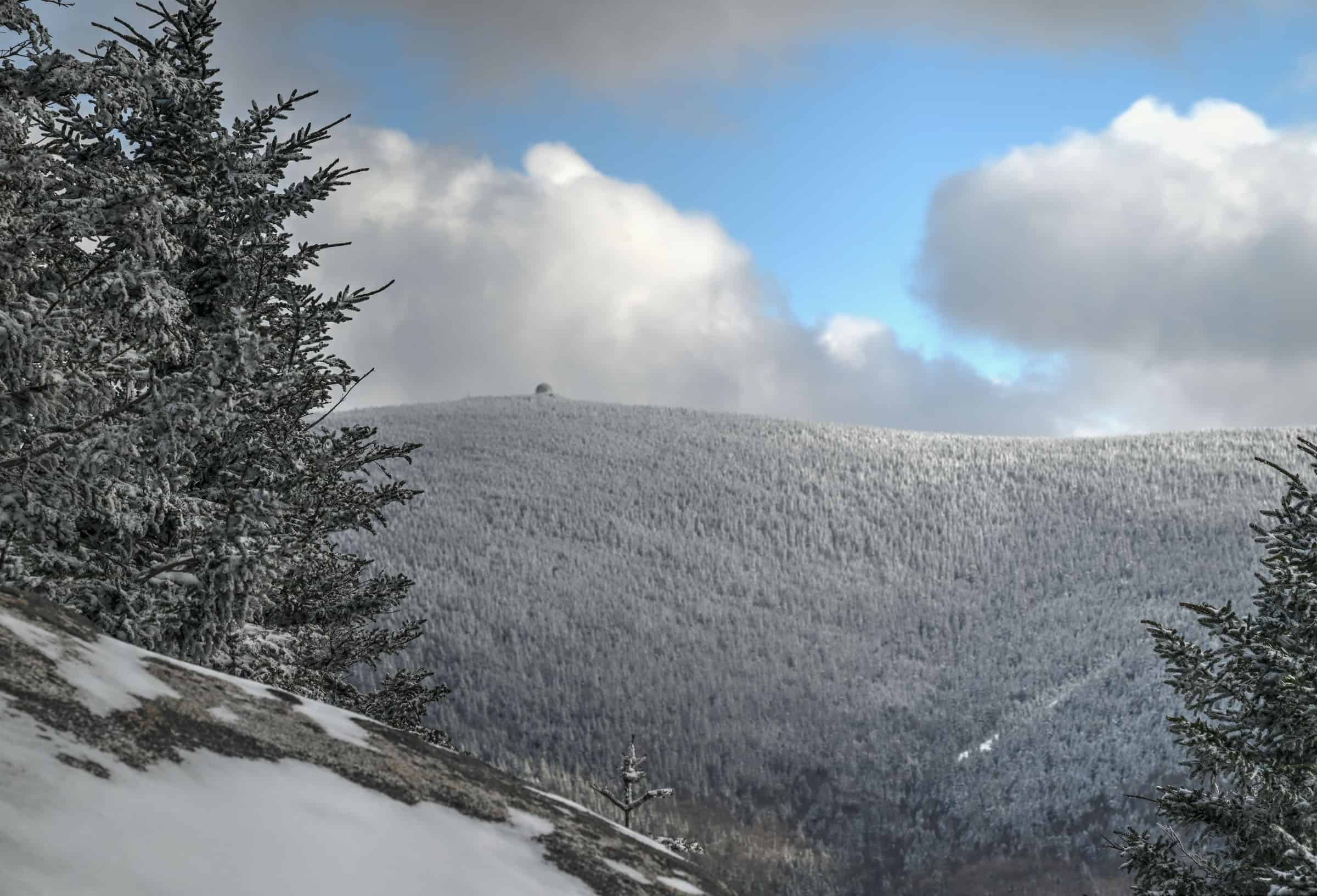 view from Cimes trail in parc national du mont megantic