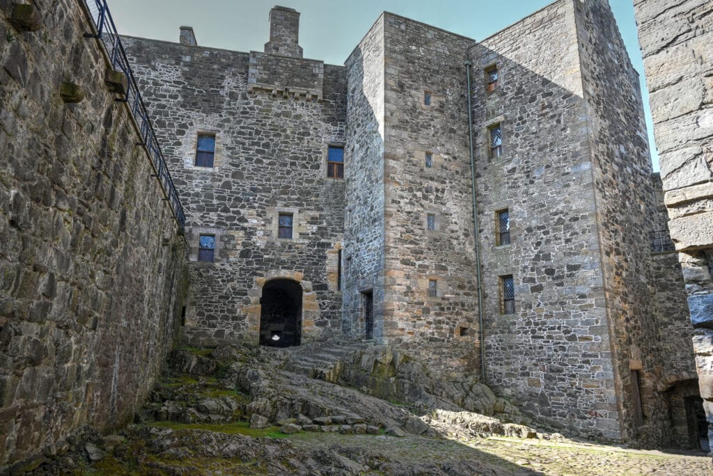 blackness castle courtyard scotland