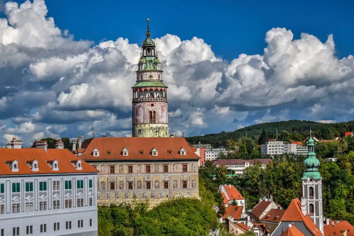 cesky krumlov castle tower