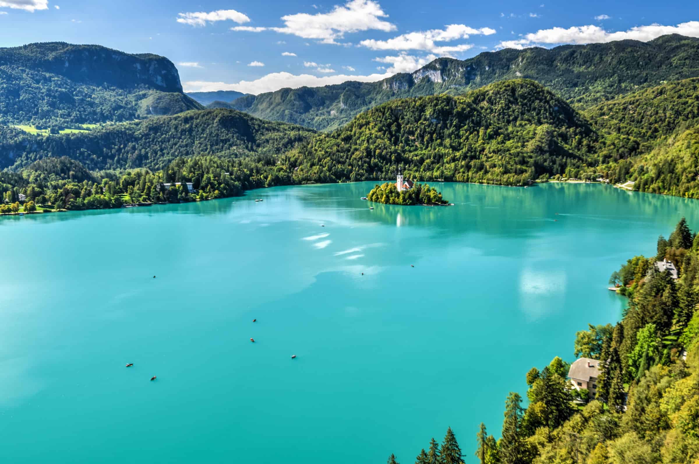 lake bled view from castle